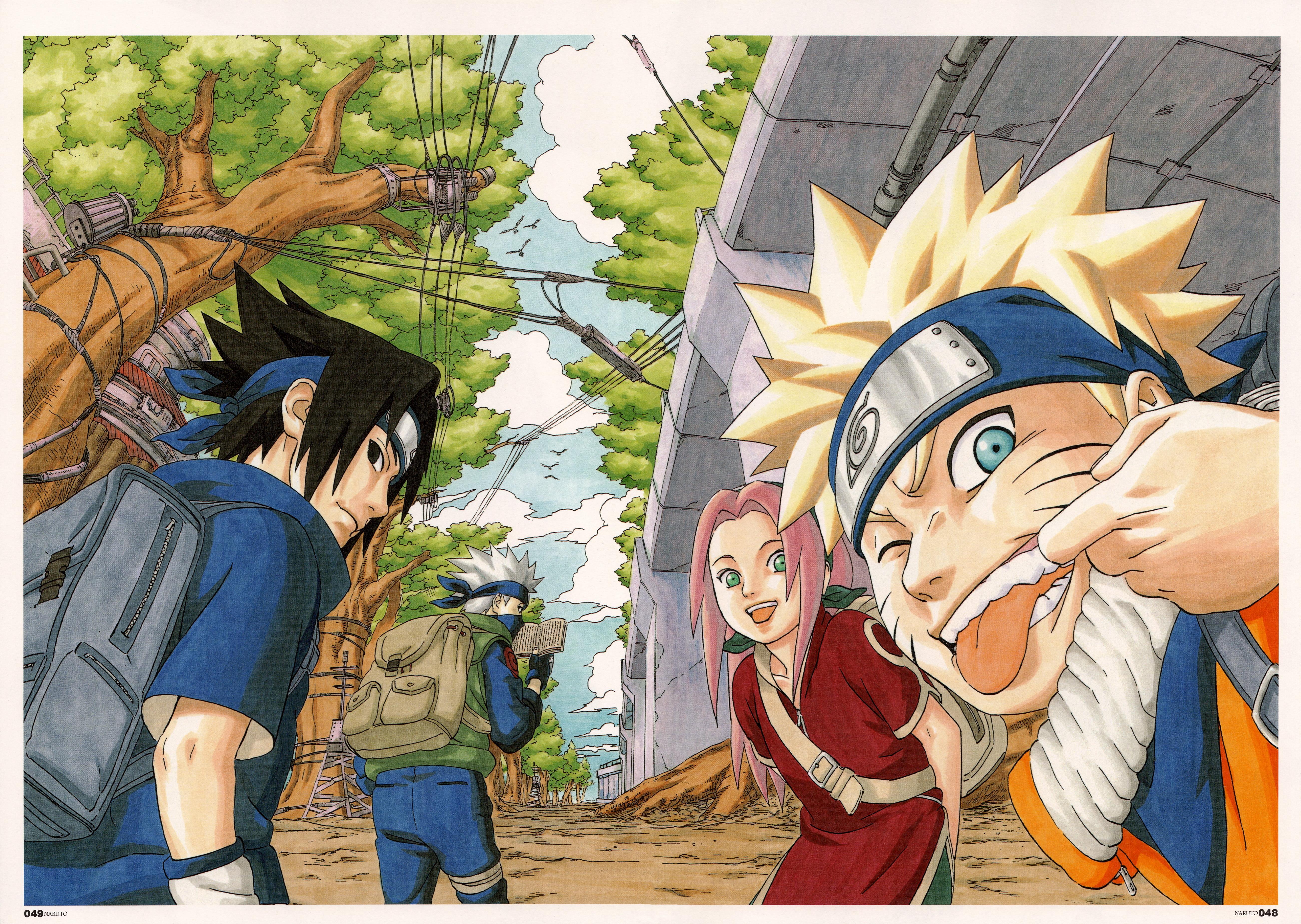 5208x3700 iPhone Wallpaper Naruto Team 7