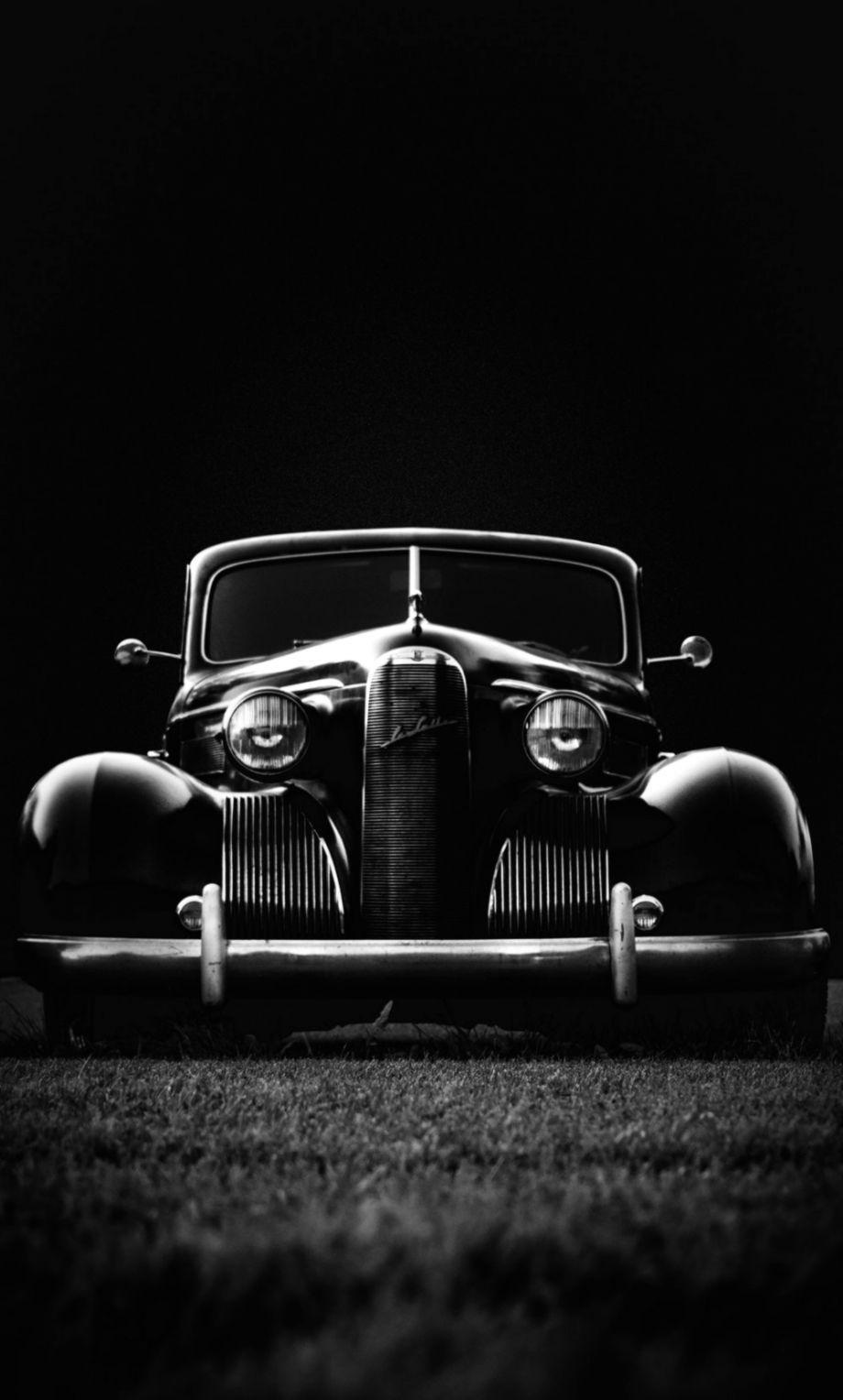 920x1528 Black And White Vintage Car