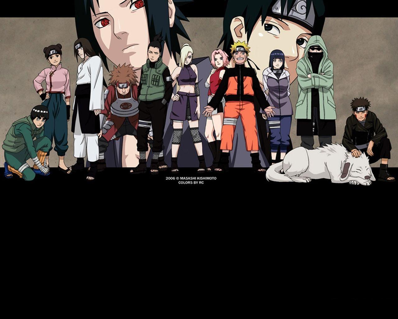 1280x1028 Naruto Group Wallpaper