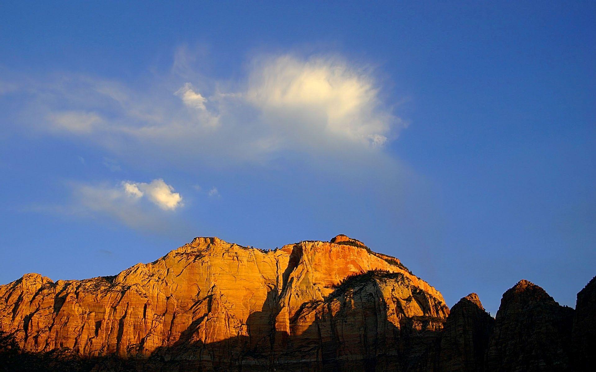 1920x1200 Mountain and Blue Sky Wallpaper