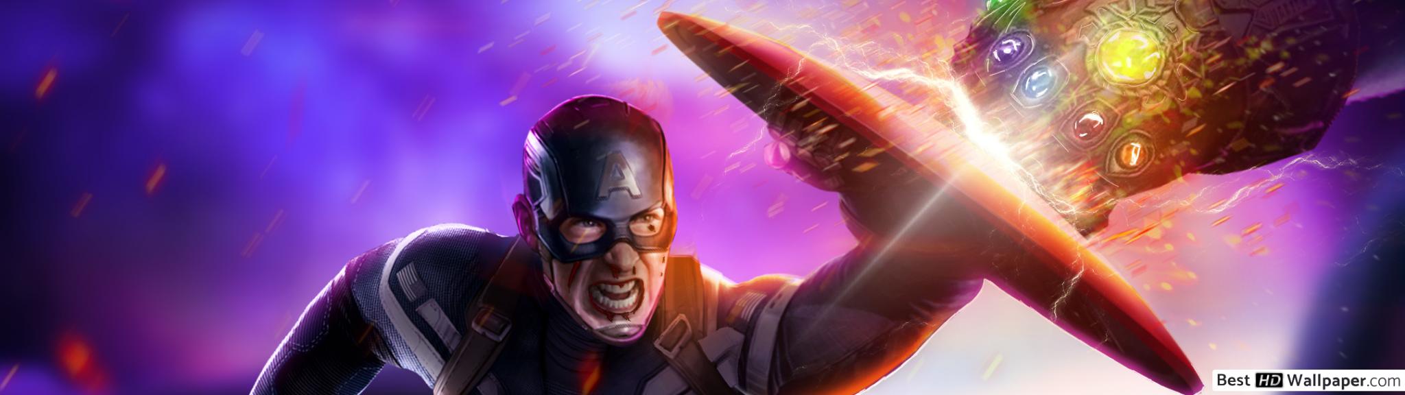 2048x576 Captain America: Captain America Endgame HD Wallpaper