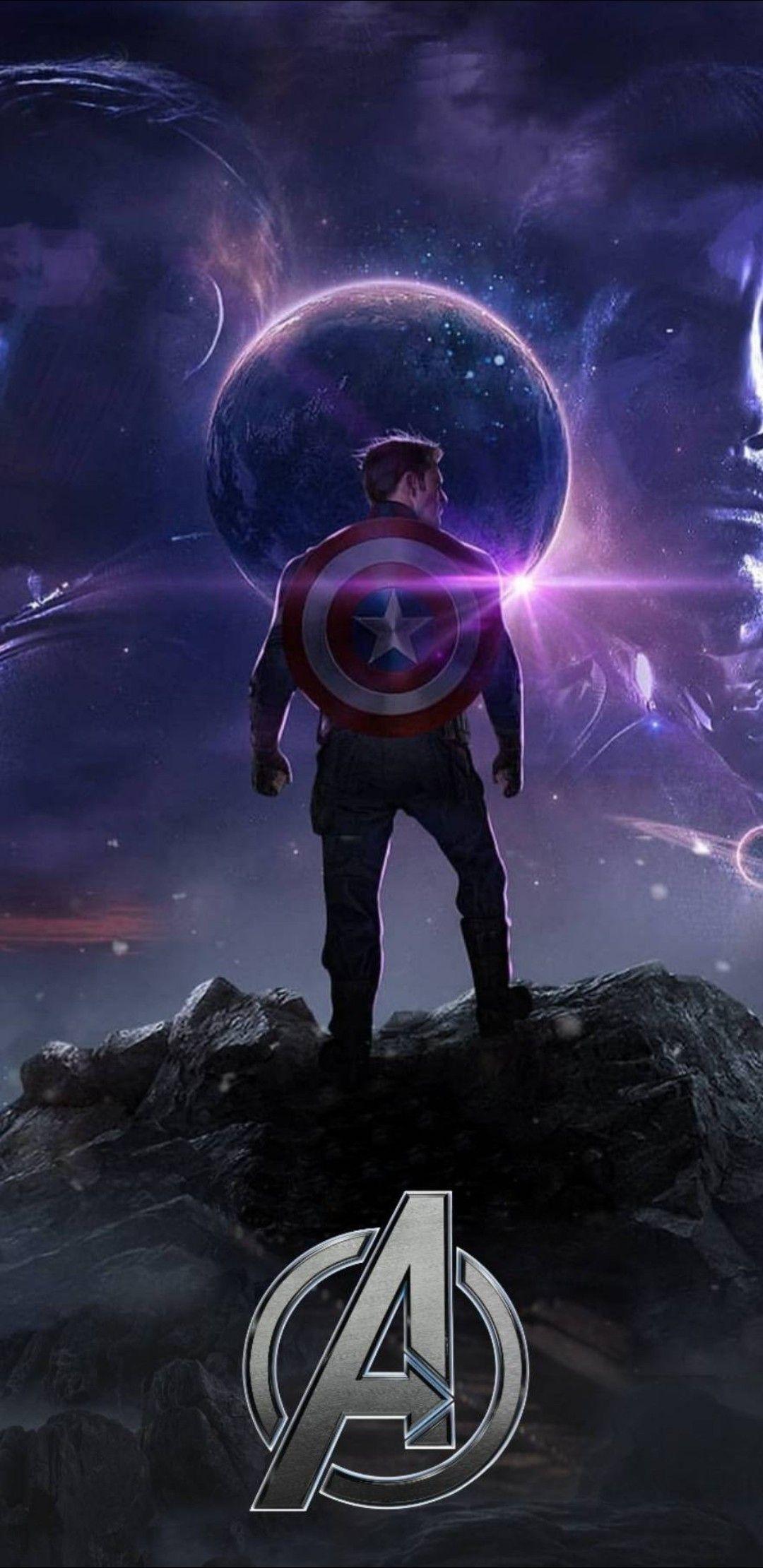 1080x2220 Captain America Endgame Wallpaper