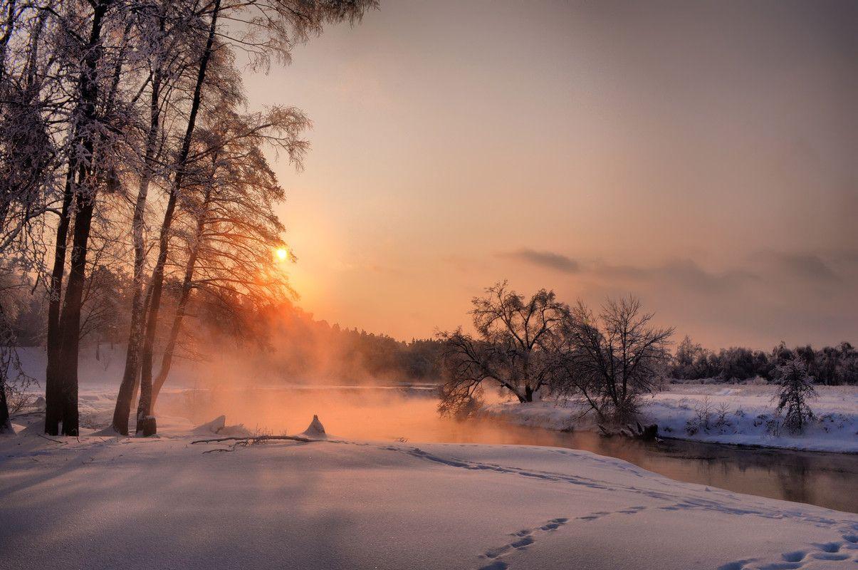 1205x800 Winter Sunrise Lake HD Asus PadFone .com