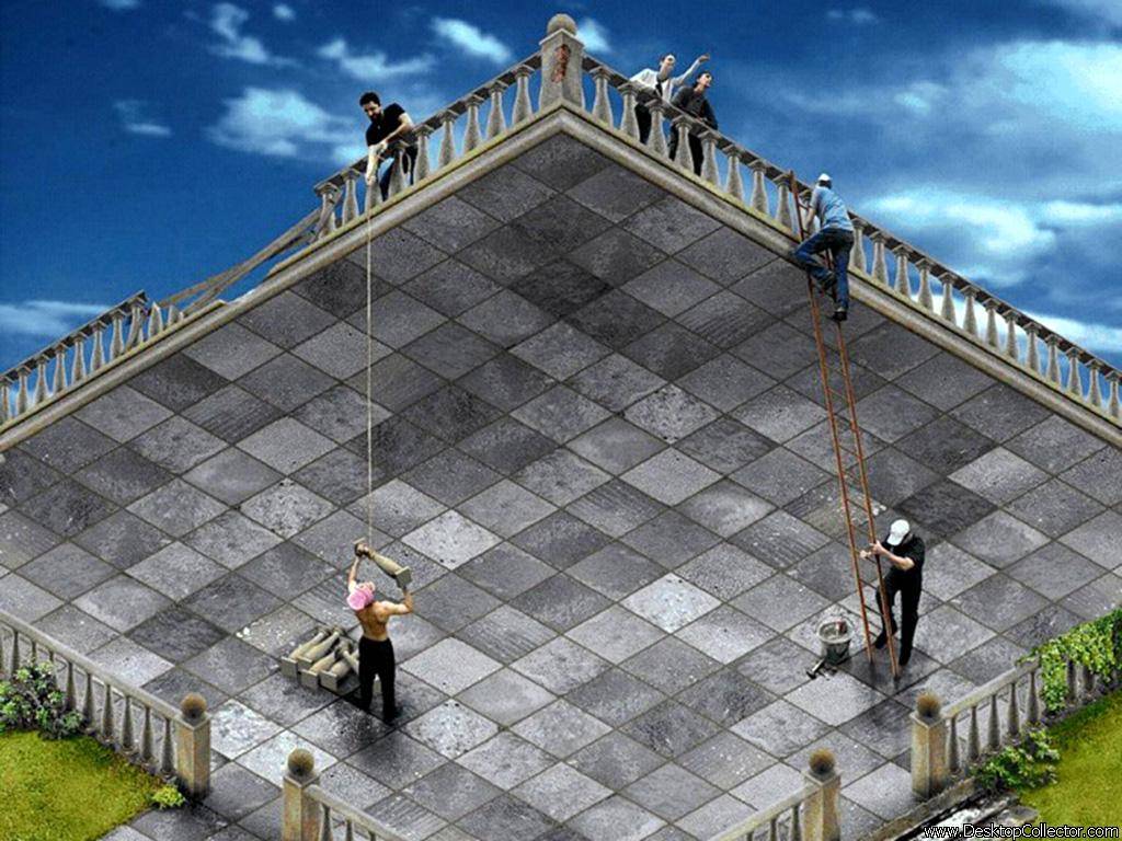 1024x768 Optical Illusion Wallpaper