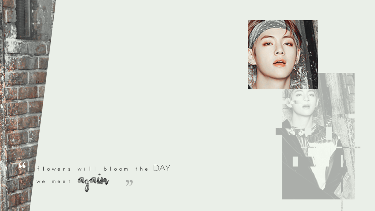 1280x720 taehyung: you never walk alone // pc wallpaper