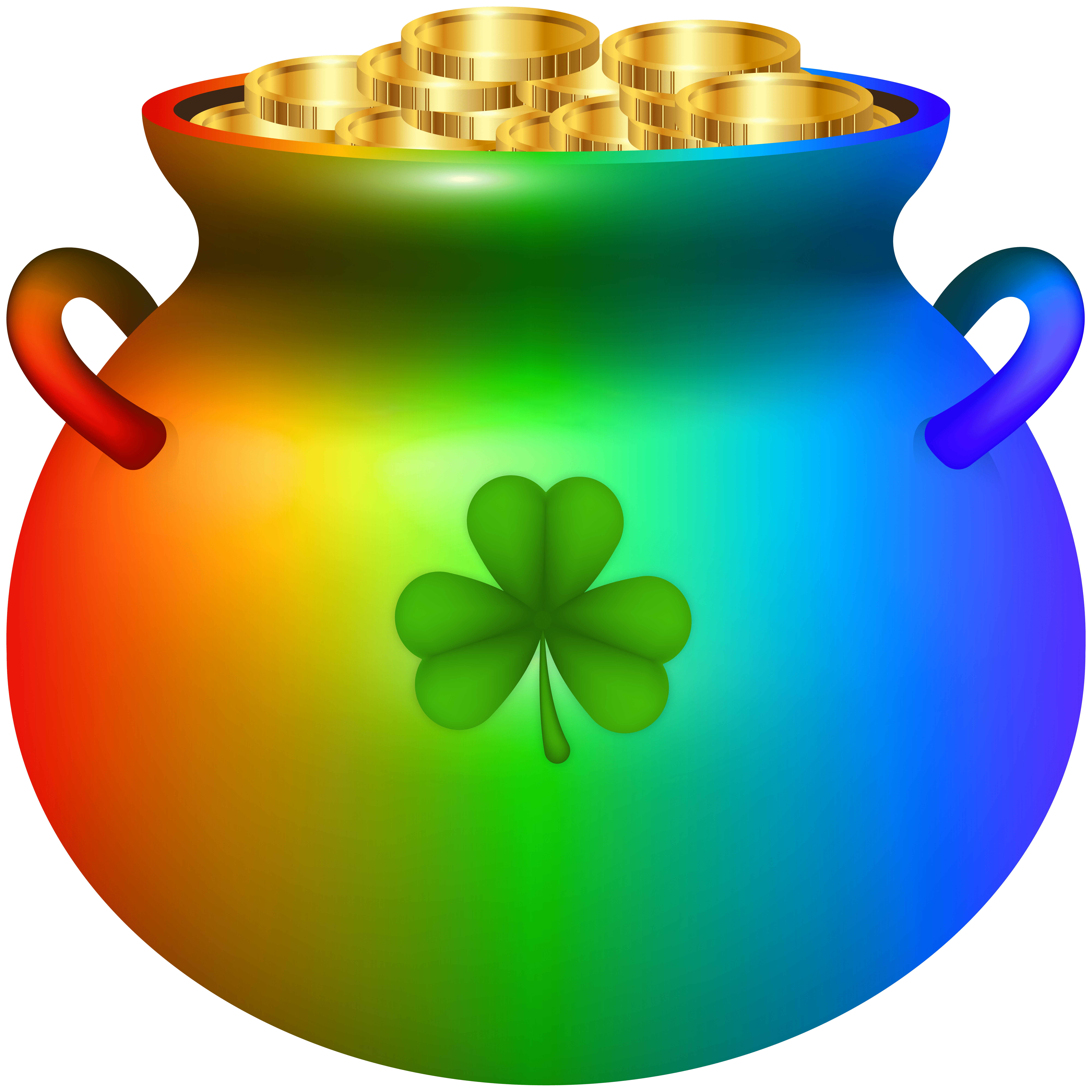 8000x8000 St Patrick Rainbow Pot Of Gold PNG Clipart Quality Image And Transparent PNG Free Clipart