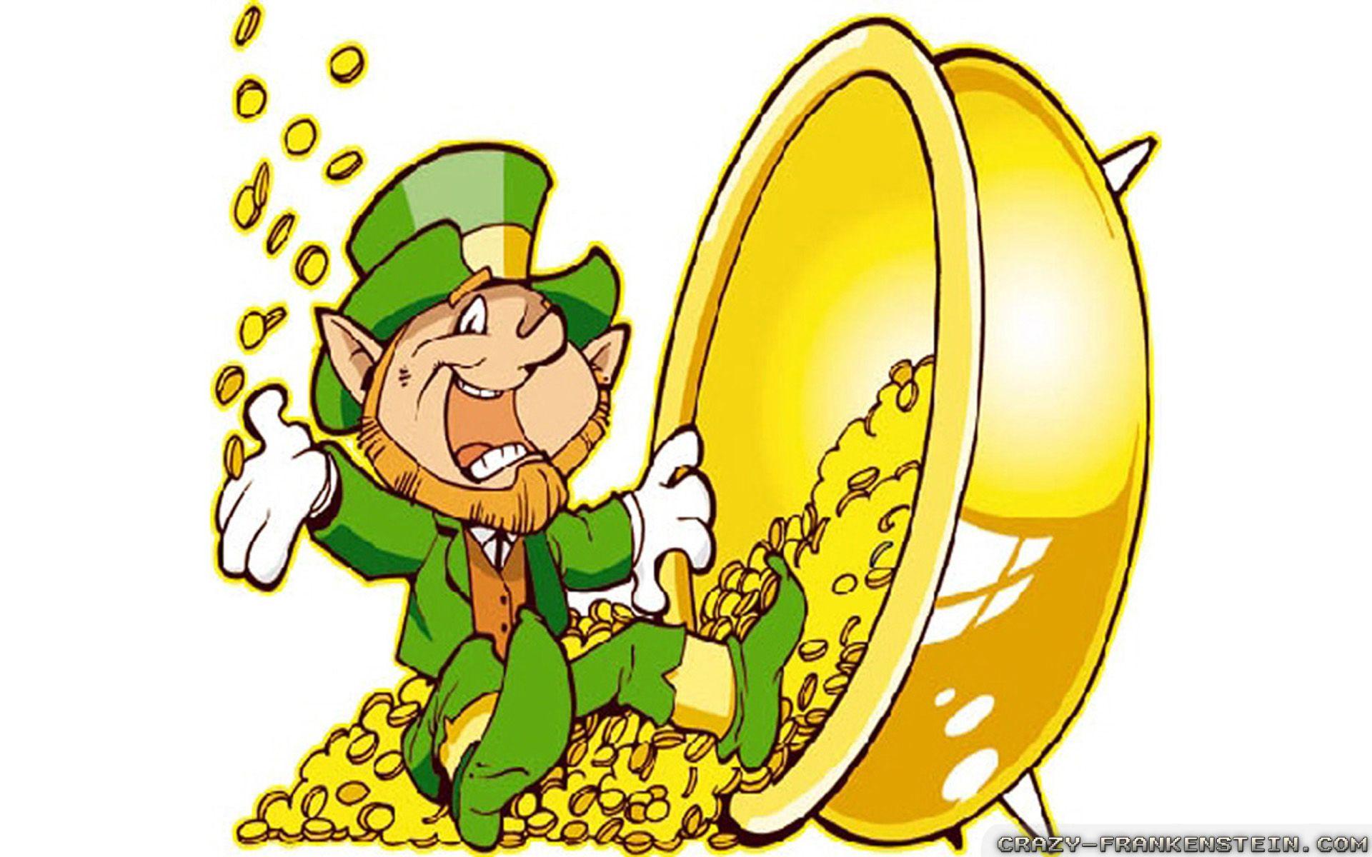 1920x1200 Pot of gold and rainbow wallpaper