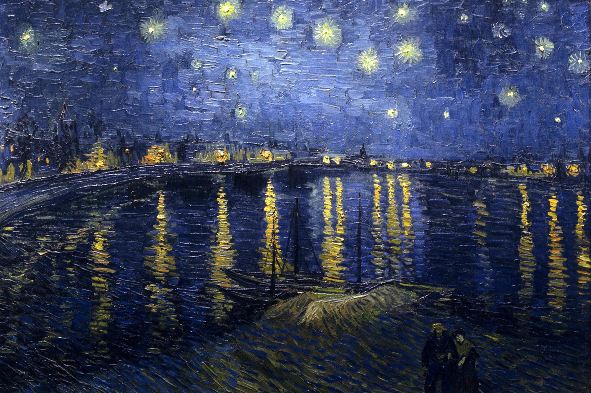 2000x1333 Starry Night Over The Rhone Wallpaper
