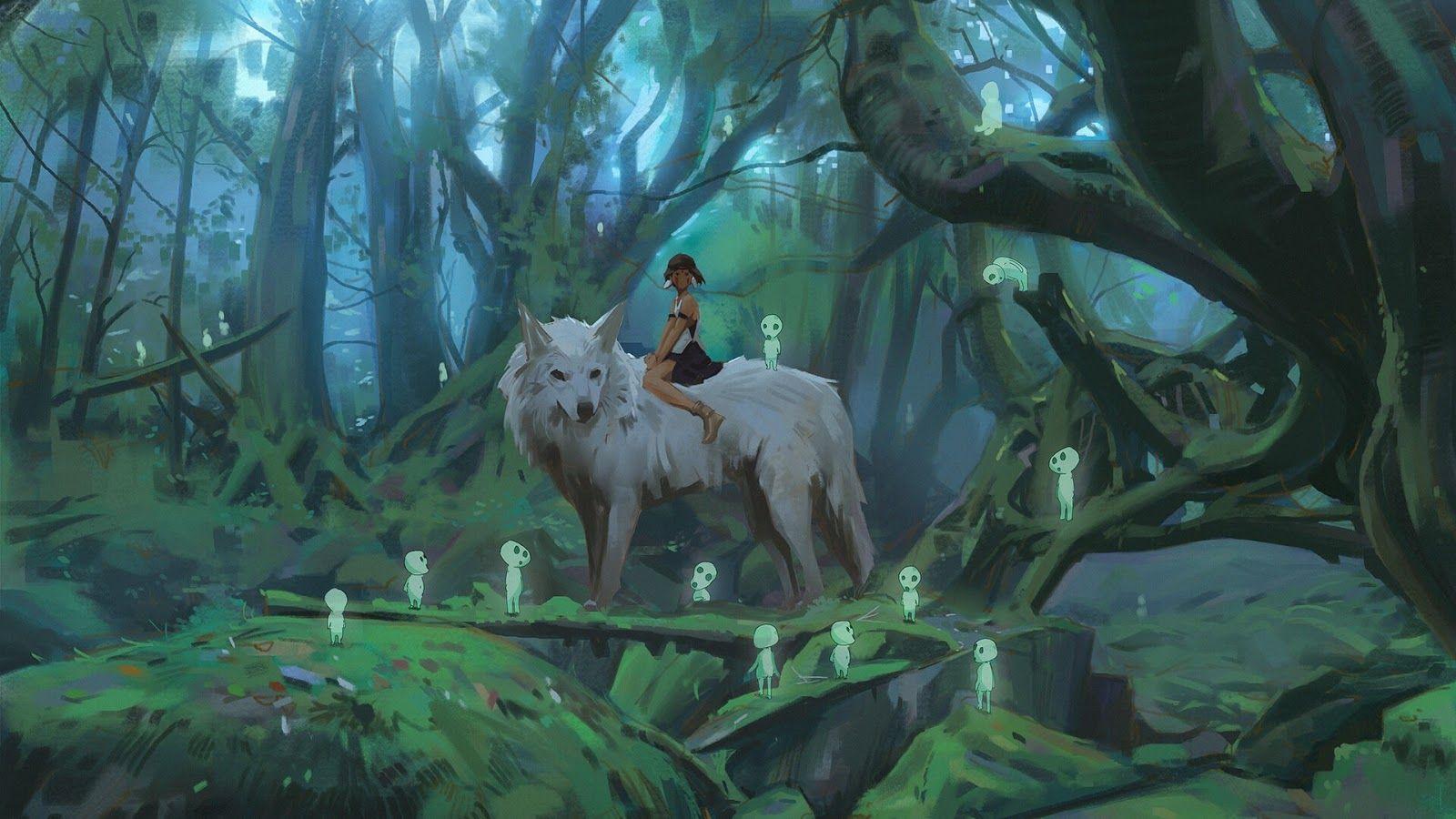 1600x900 Anime Princess Mononoke