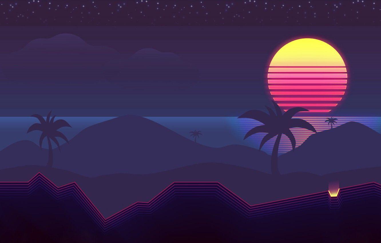 1332x850 Retro 80s Wallpaper