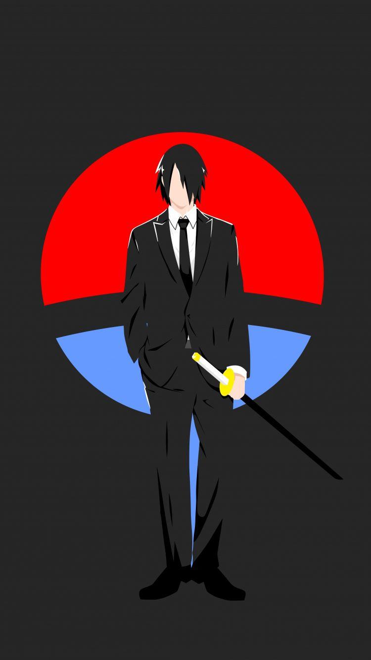 750x1334 Download 750x1334 wallpaper minimal, sasuke uchiha, naruto, anime, iphone iphone 750x1334 HD image, background, 15410