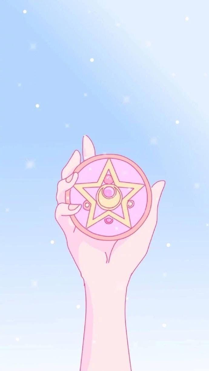 690x1226 Sailor Moon Pink Aesthetic Wallpaper