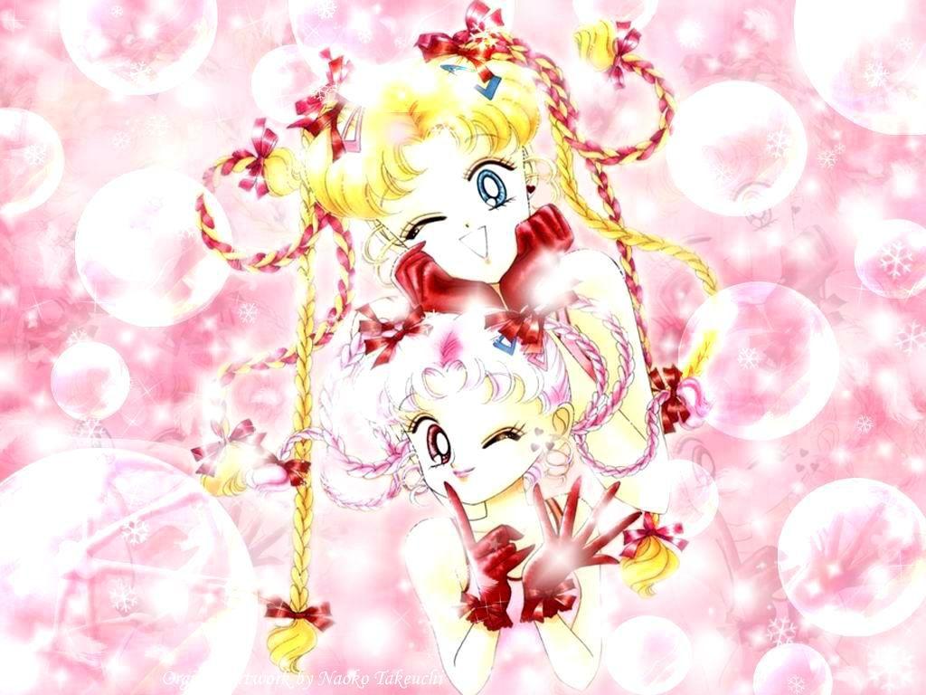1024x768 Bishoujo Senshi Sailor Moon Wallpaper: Pink vs Pink