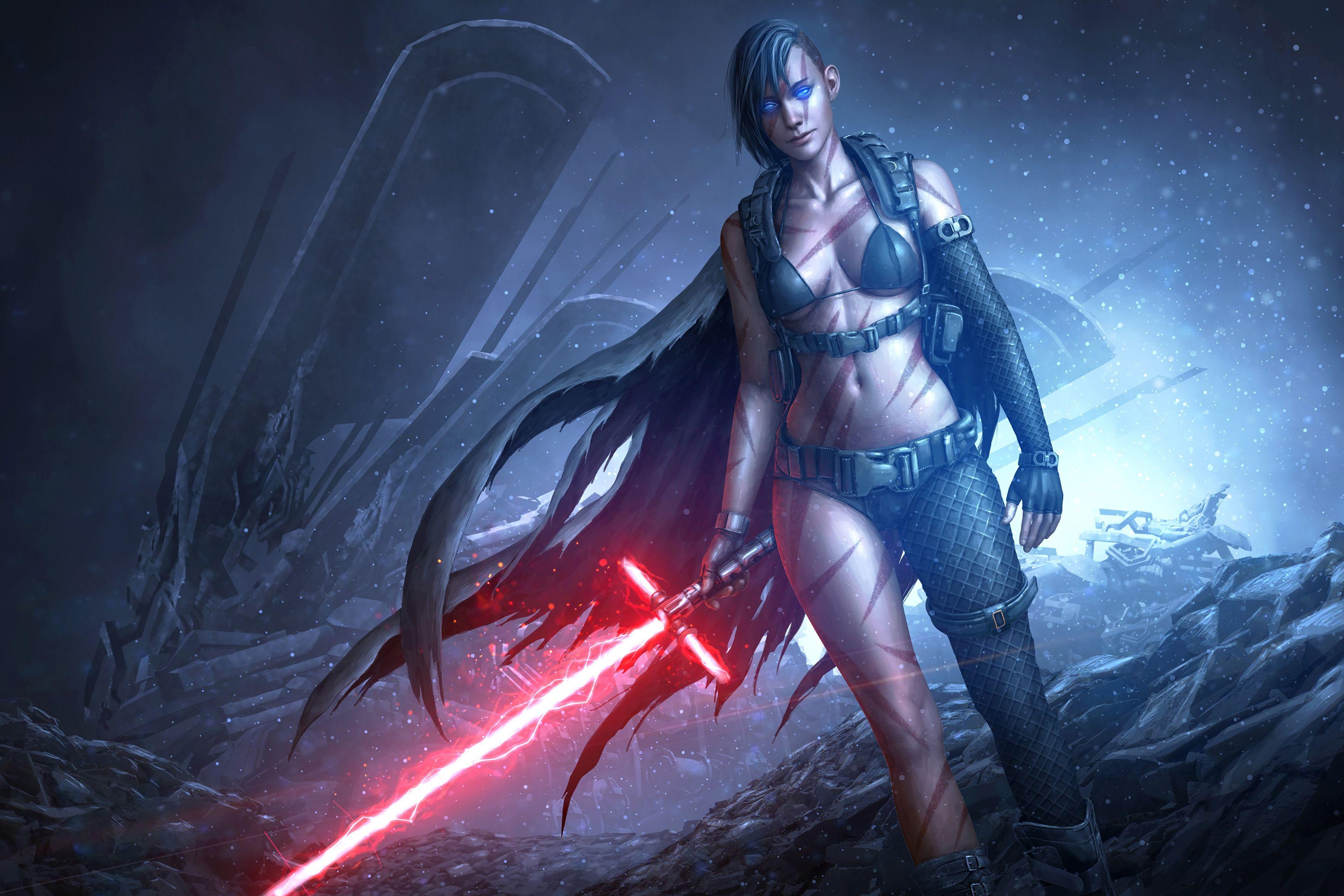 3840x2560 Star Wars Lightsaber Duel Wallpaper HD