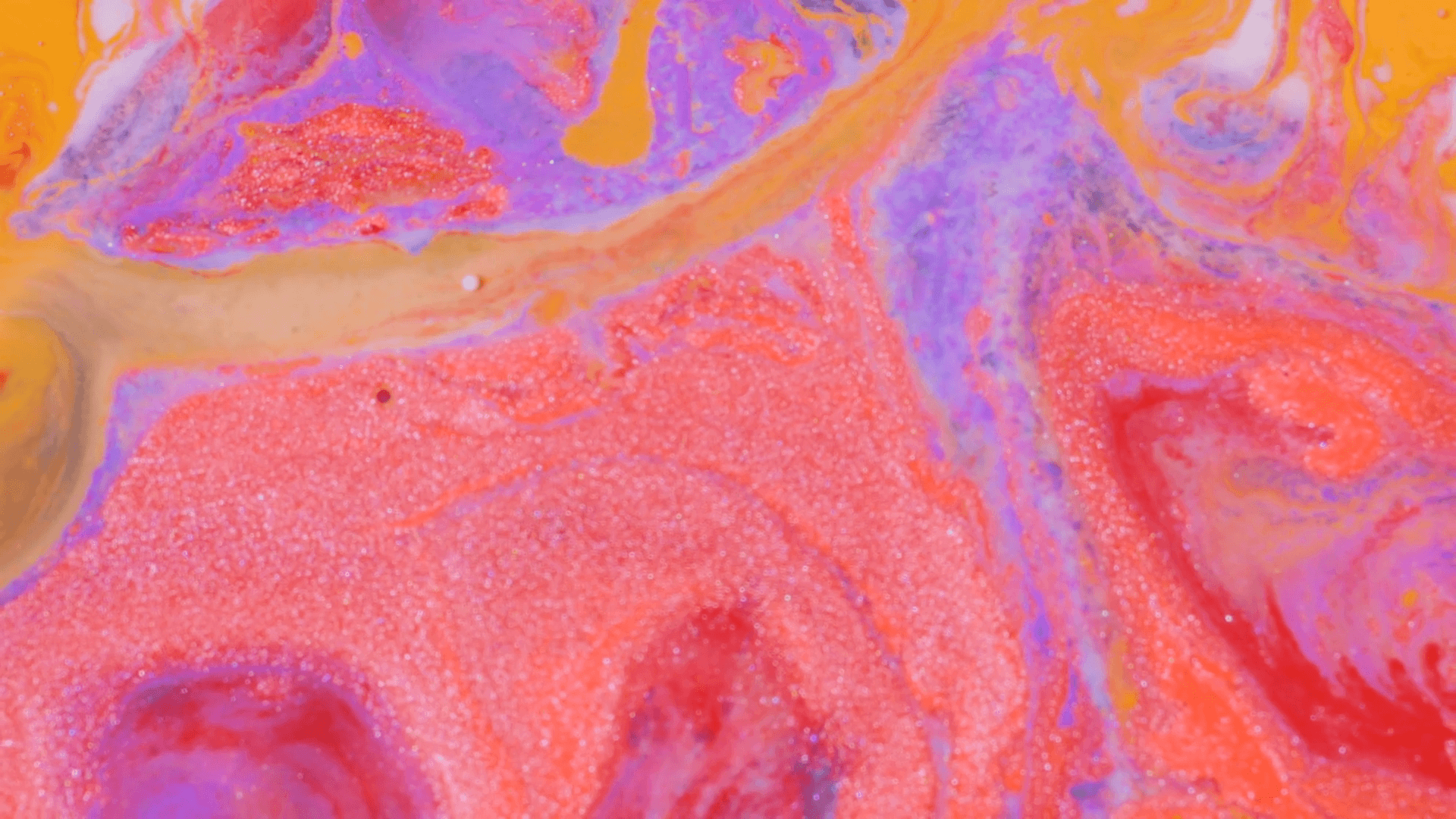 1920x1080 Red White Magenta And Orange Chemical Reaction Art Design 4K Vibrant