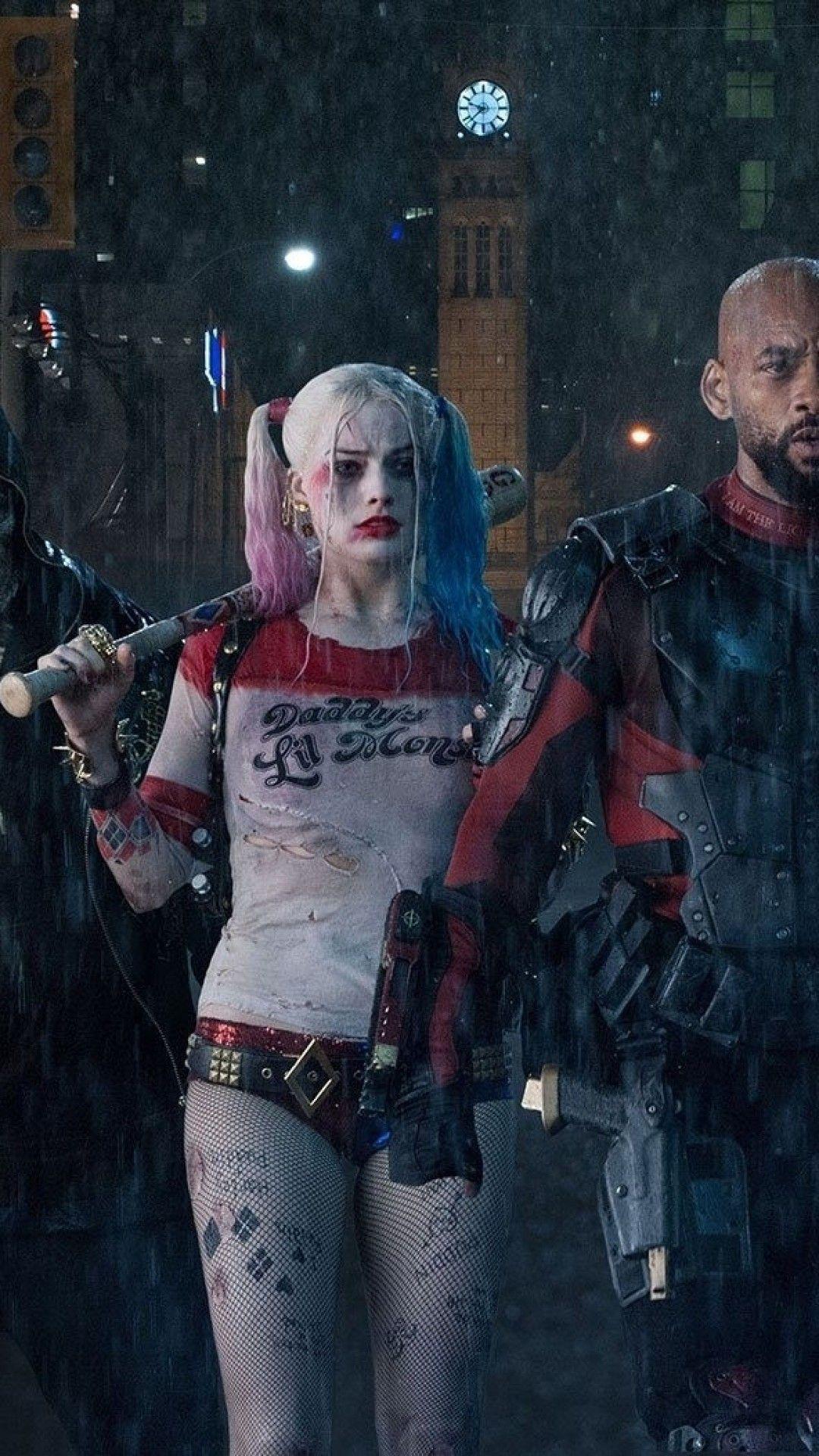 1080x1920 Download 1080x1920 Suicide Squad, Harley Quinn, Will Smith, Margot Robbie, Deadshot Wallpaper for iPhone iPhone 7 Plus, iPhone 6+, Sony Xperia Z, HTC One