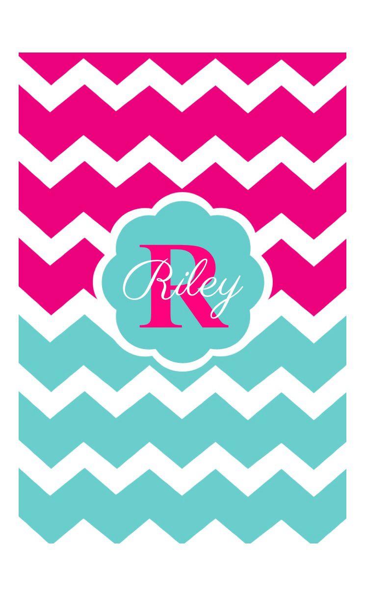 744x1214 Monogram Desktop Wallpaper