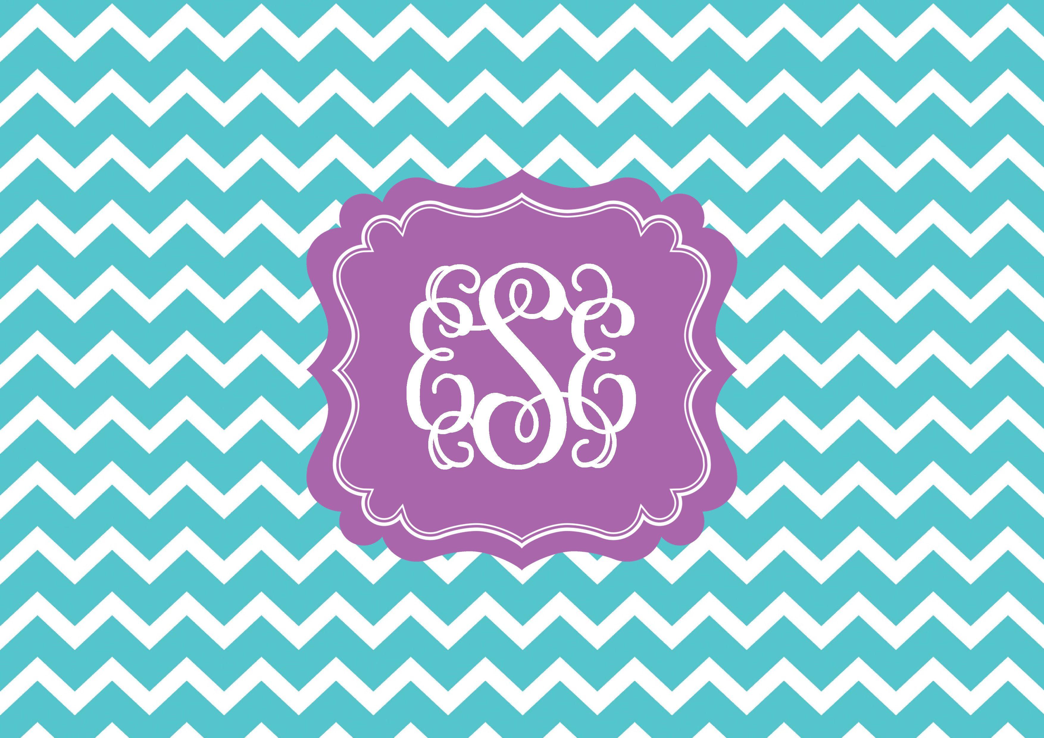 3508x2480 Chevron Monogram Wallpaper Star White Leather