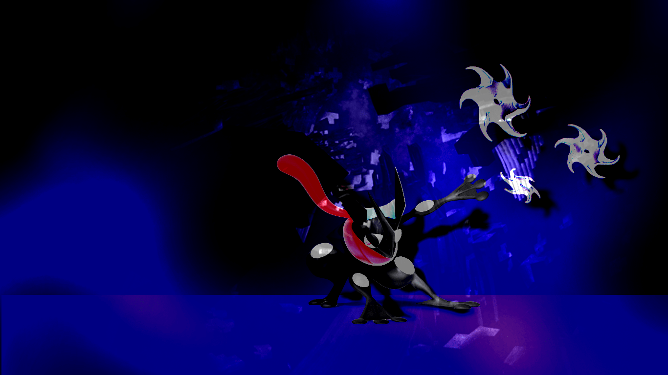 1366x768 Greninja Wallpaper