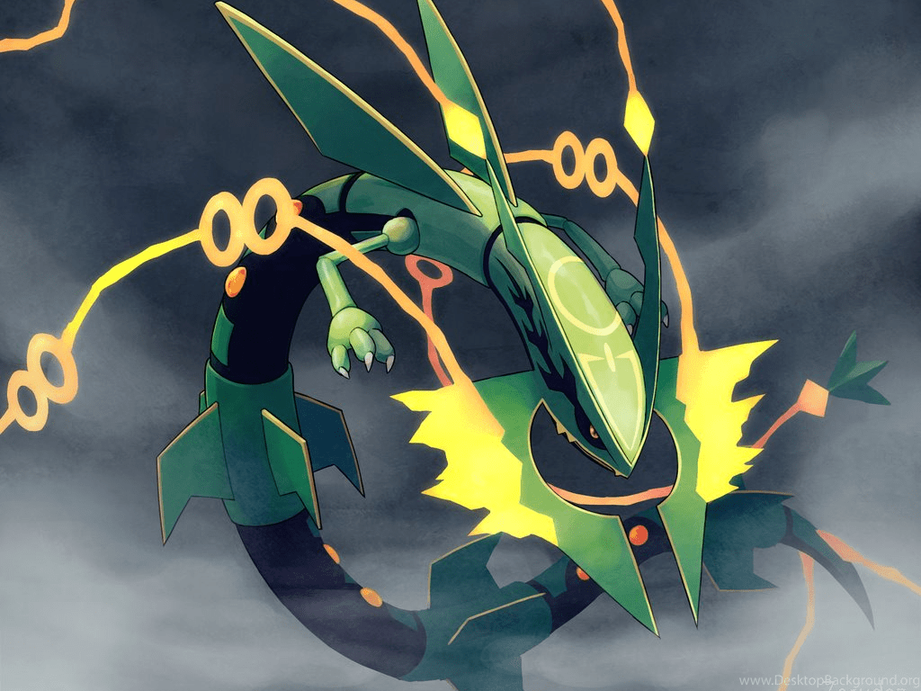 1024x768 Mega Rayquaza By Tomycase Desktop Background