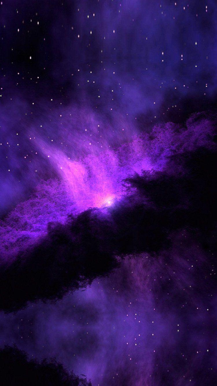 750x1334 iPhone7 wallpaper. space blue purple nebula star awesome
