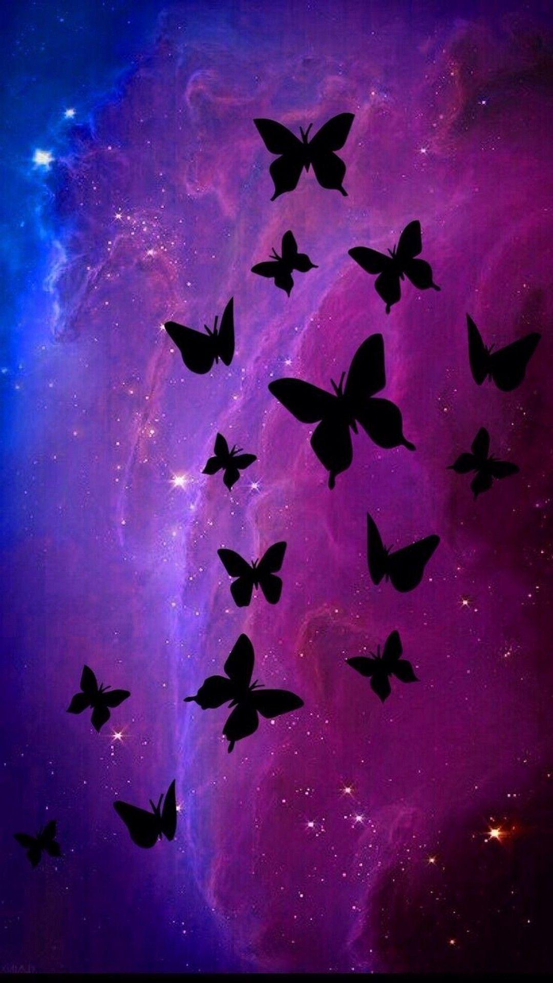 1080x1920 Black Butterfly