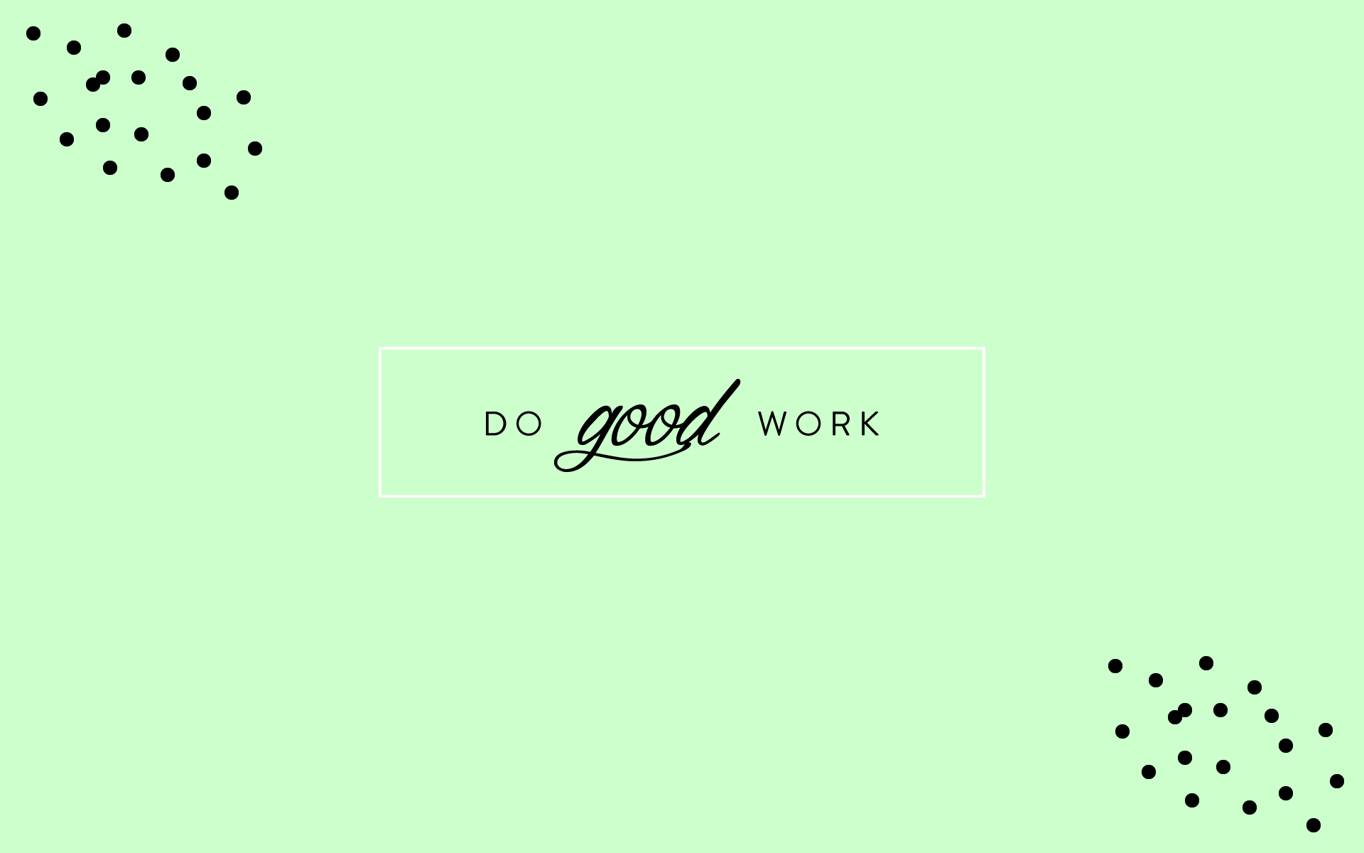 1920x1200 Pastel green black spots dots Good Work desktop wallpaper background. วอลเปเปอร์โทรศัพท์