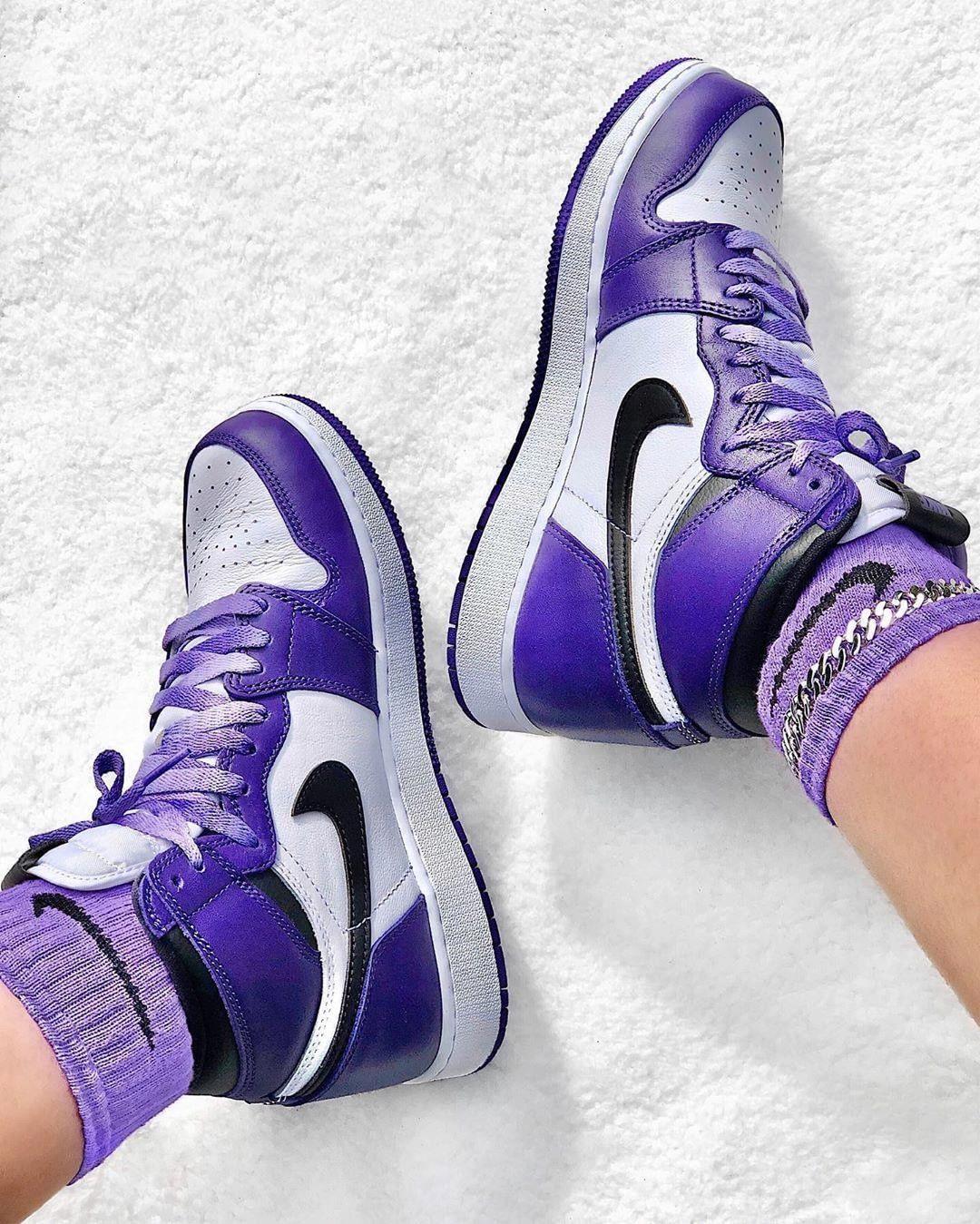 1080x1349 Phong cách trên Instagram: “Đôi Air Jordan 1“ Tòa án màu tím ”này