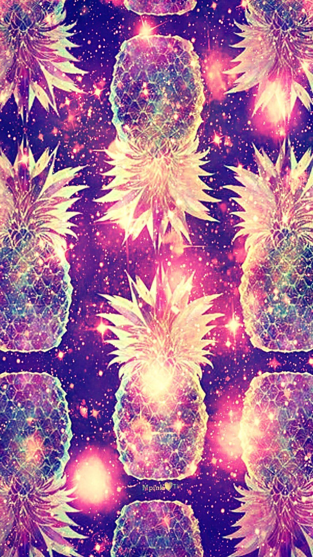 1080x1920 Glow Pineapples Galaxy Wallpaper .