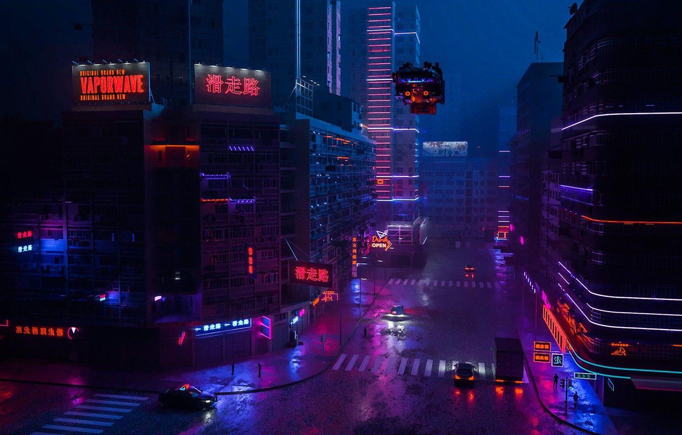 Vaporwave City Wallpapers - Top Free Vaporwave City Backgrounds ...