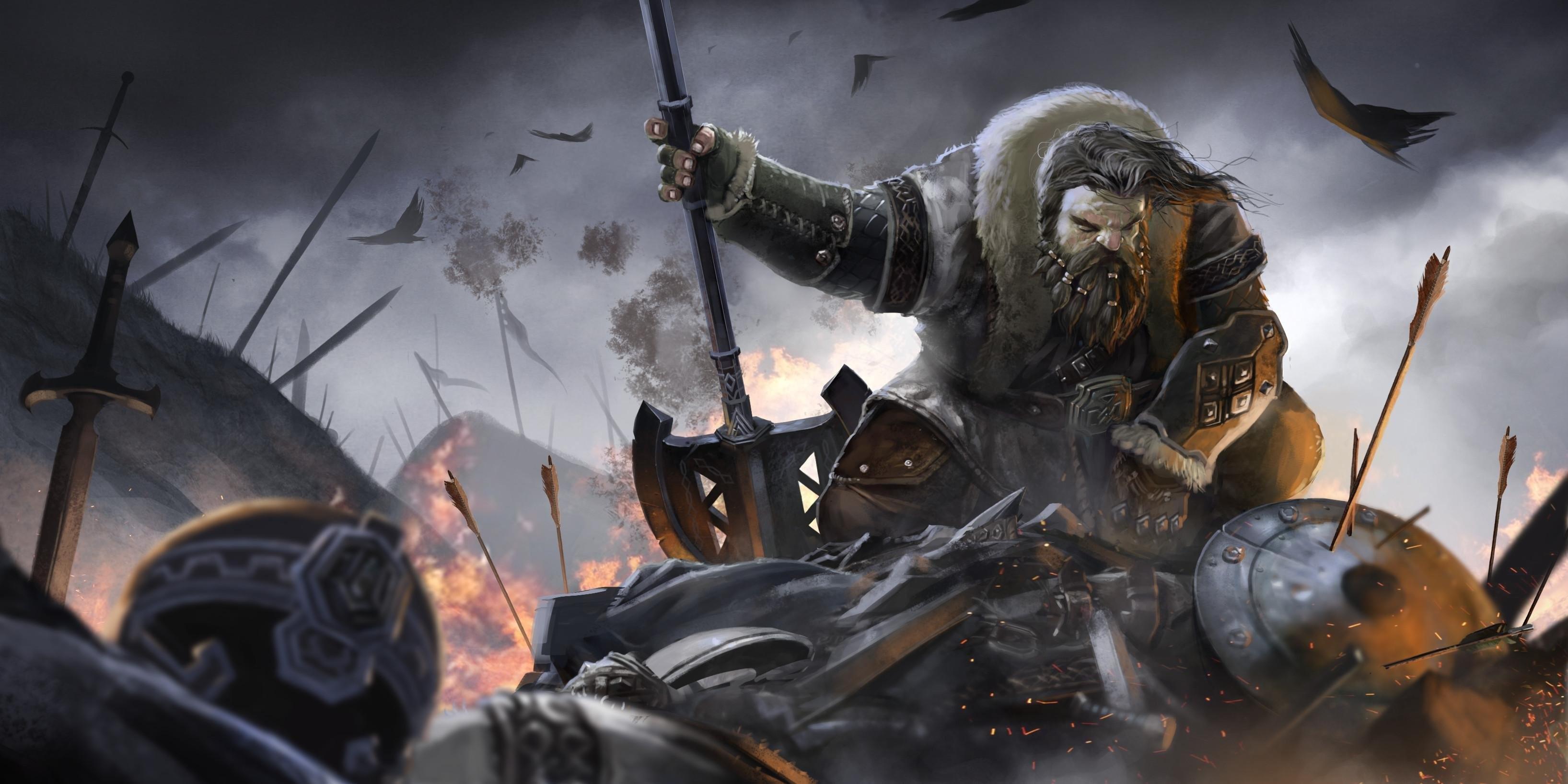 3271x1636 Dwarves Wallpaper