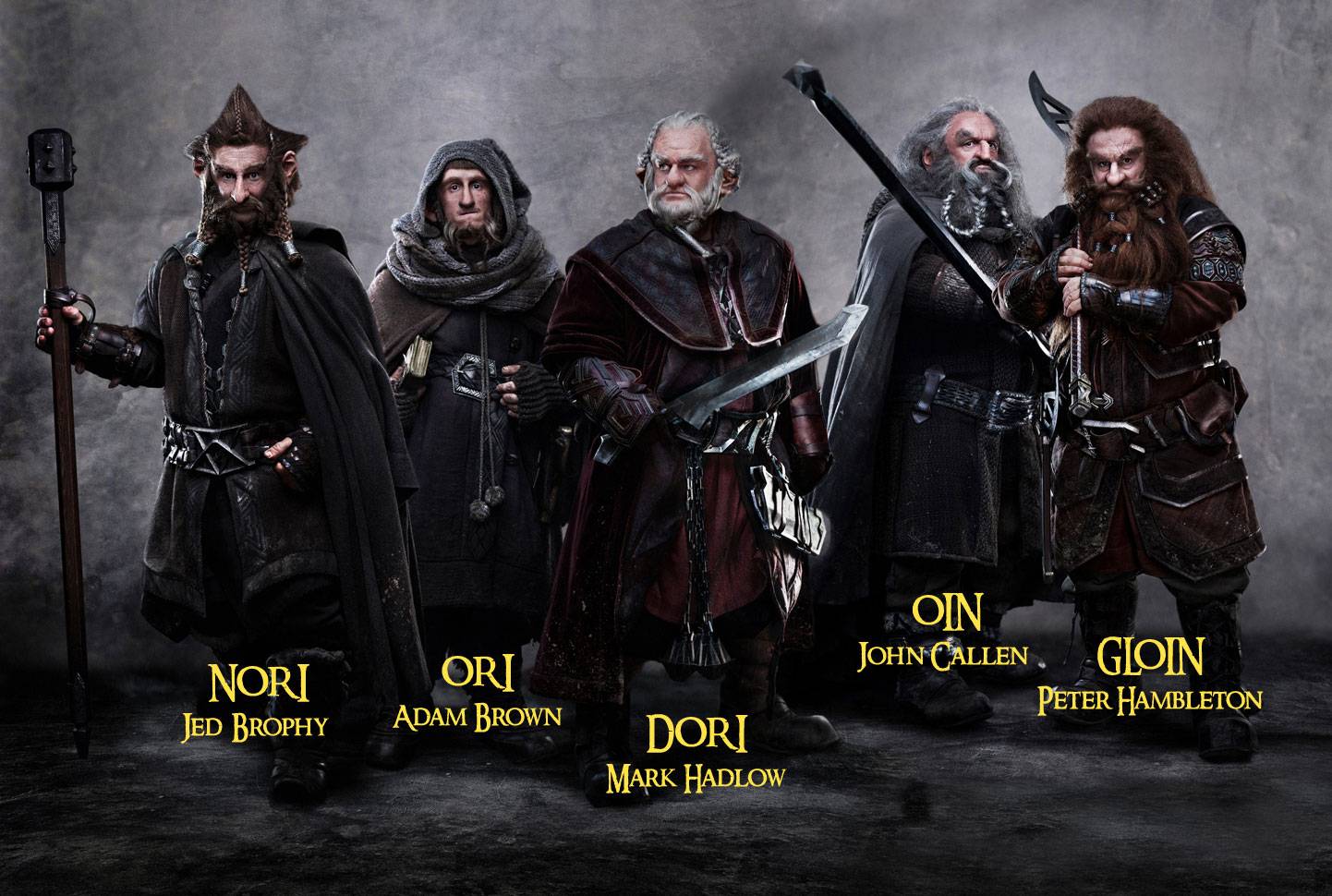 1442x970 The hobbit 5 dwarves Hobbit The Desolation of Smaug Wallpaper