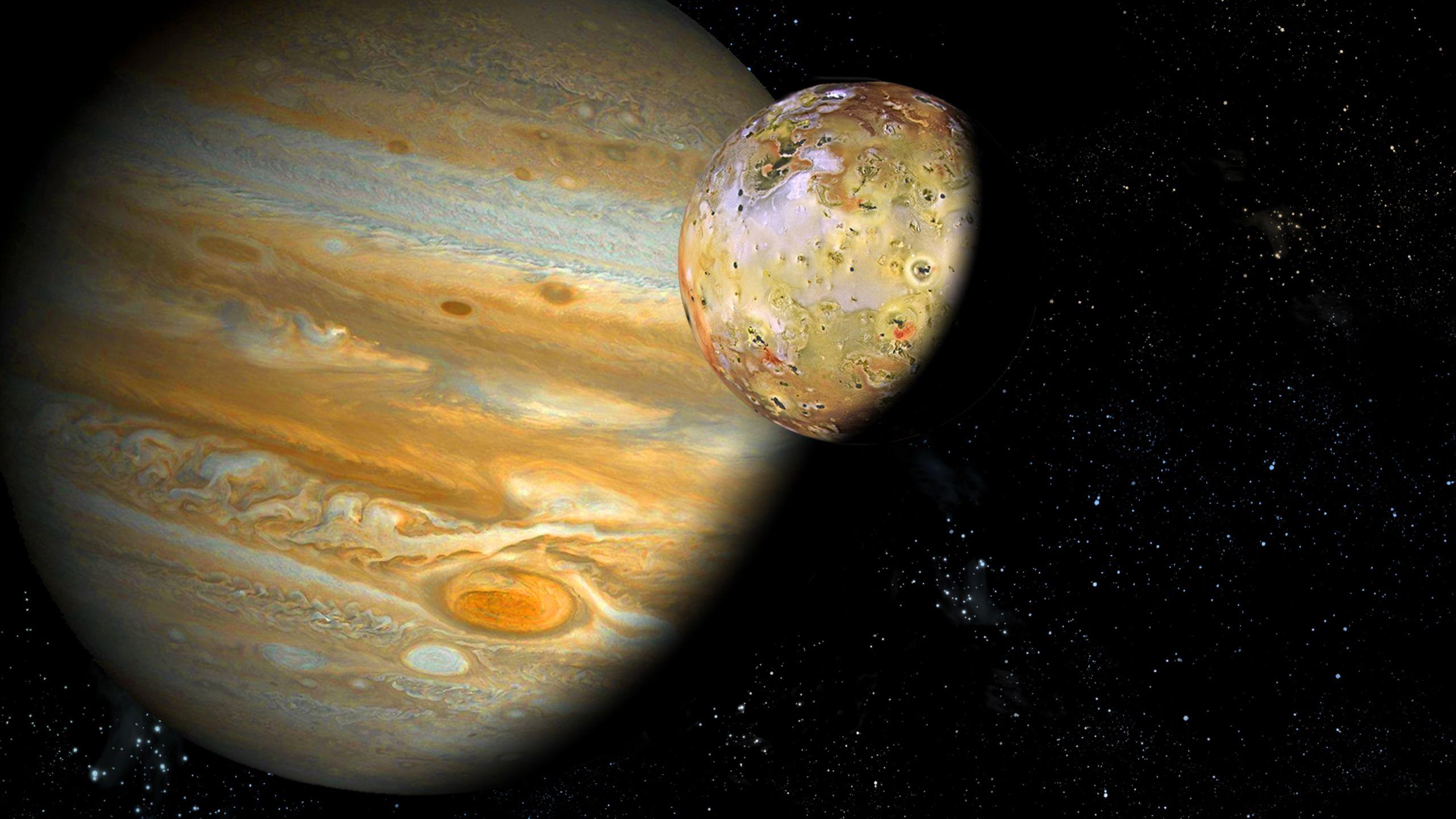2560x1440 Planet Jupiter High Definition Full Screen Wallpaper Image Download :