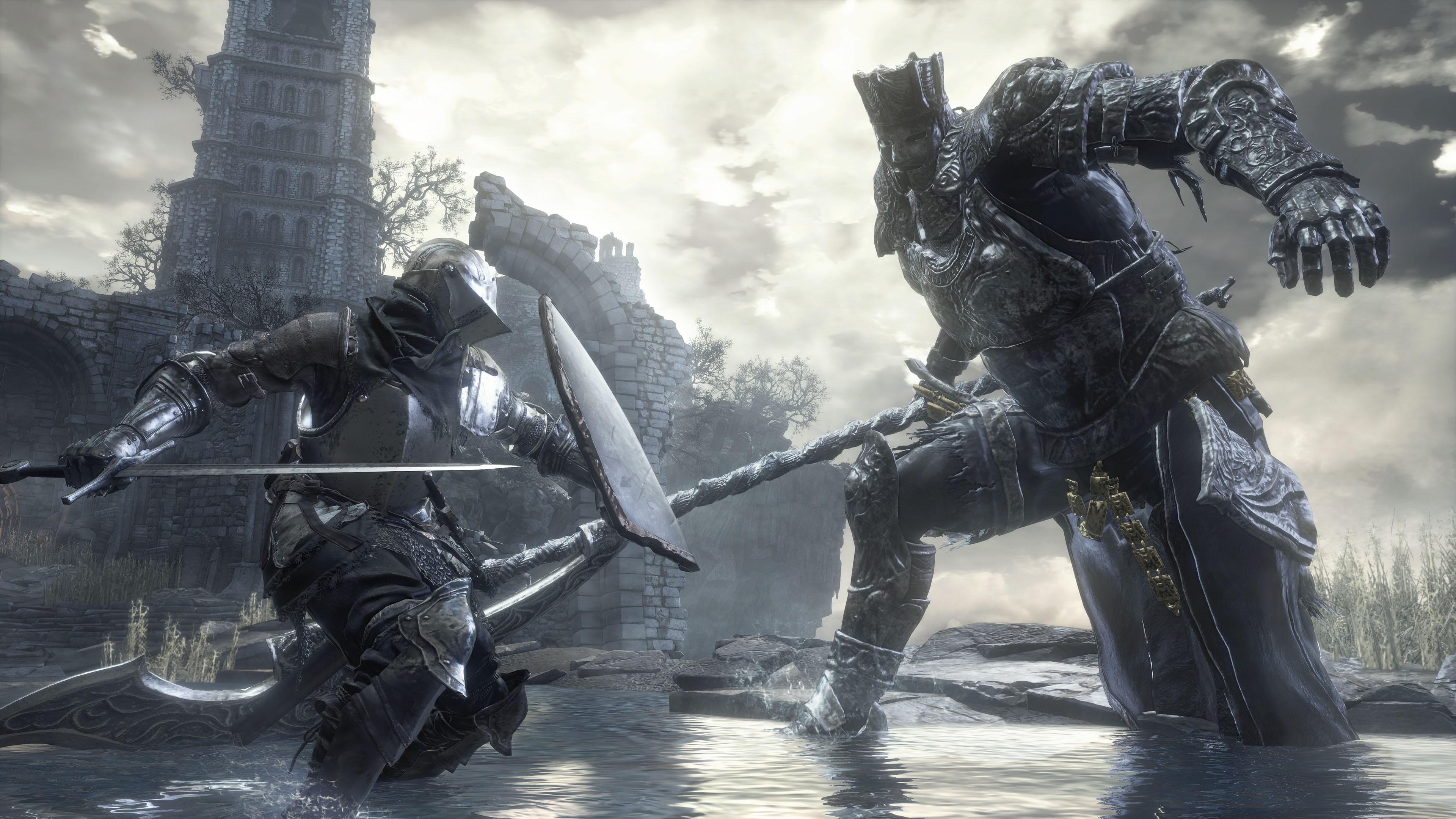 3840x2160 Magic Midevil Dark Souls Iii Dark Gothic Knight Landscape Dark Souls