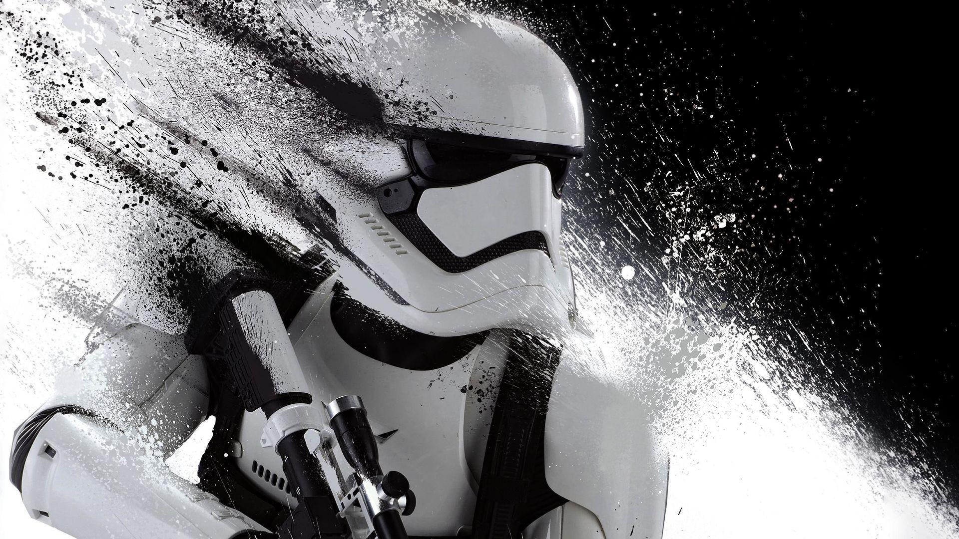 1920x1080 Stormtrooper Faded Art Wallpaper
