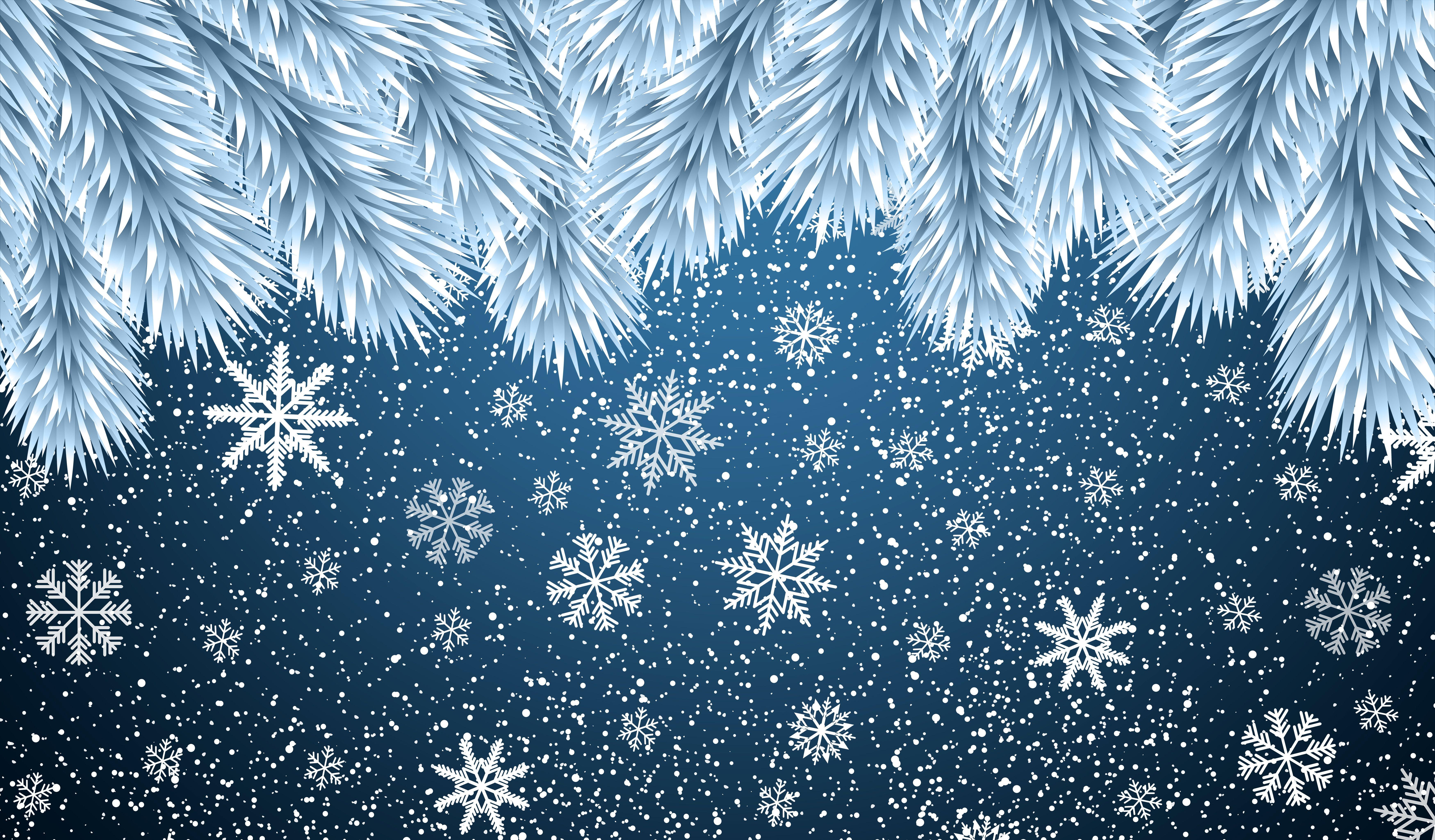 7000x4100 Christmas Snowflakes Background 8k, HD Celebrations, 4k Wallpaper, Image, Background, Photo and Picture