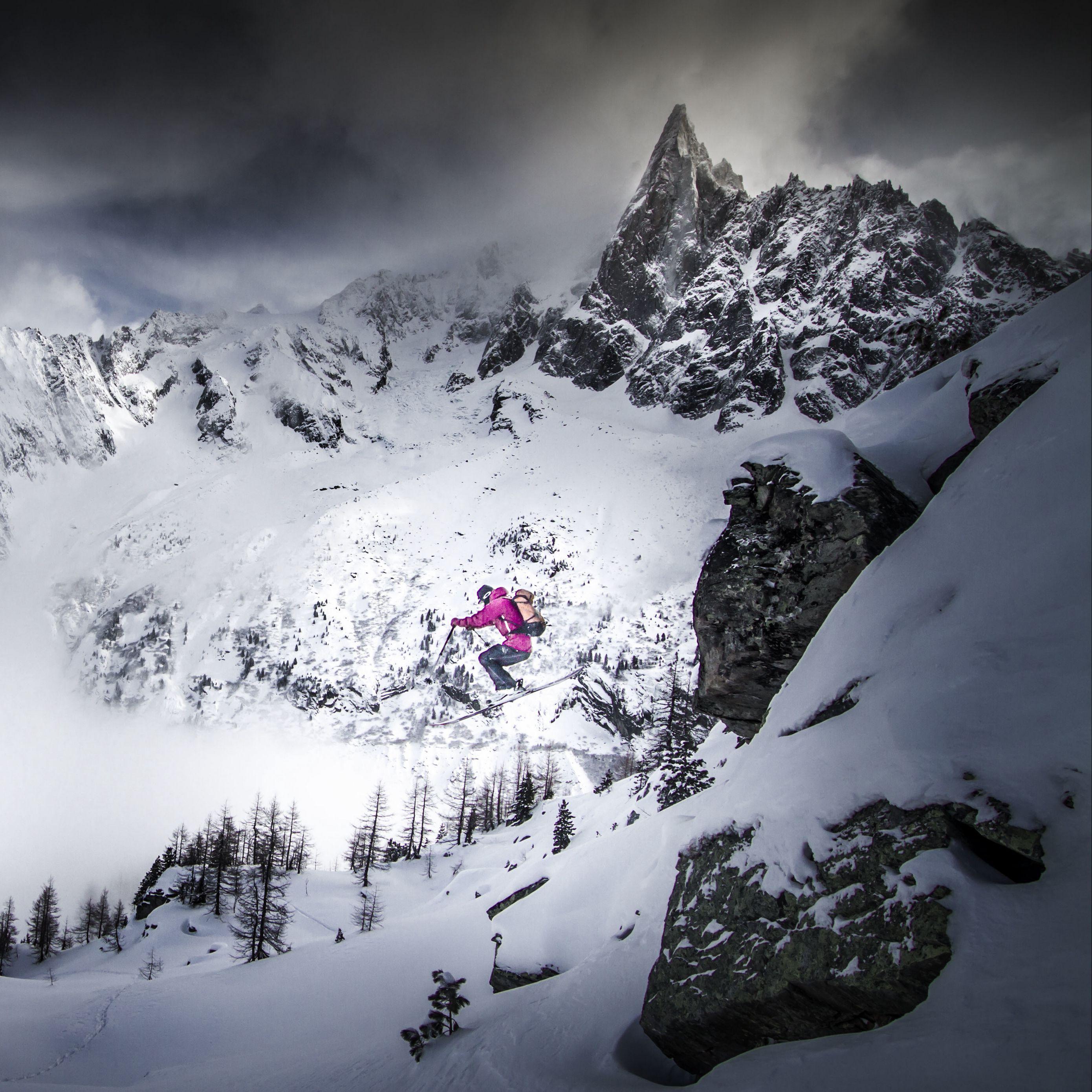 2780x2780 Download wallpaper 2780x2780 skiing, skier, jump, mountains, snow ipad air, ipad air ipad ipad ipad mini ipad mini ipad mini ipad pro 9.7 for parallax HD background