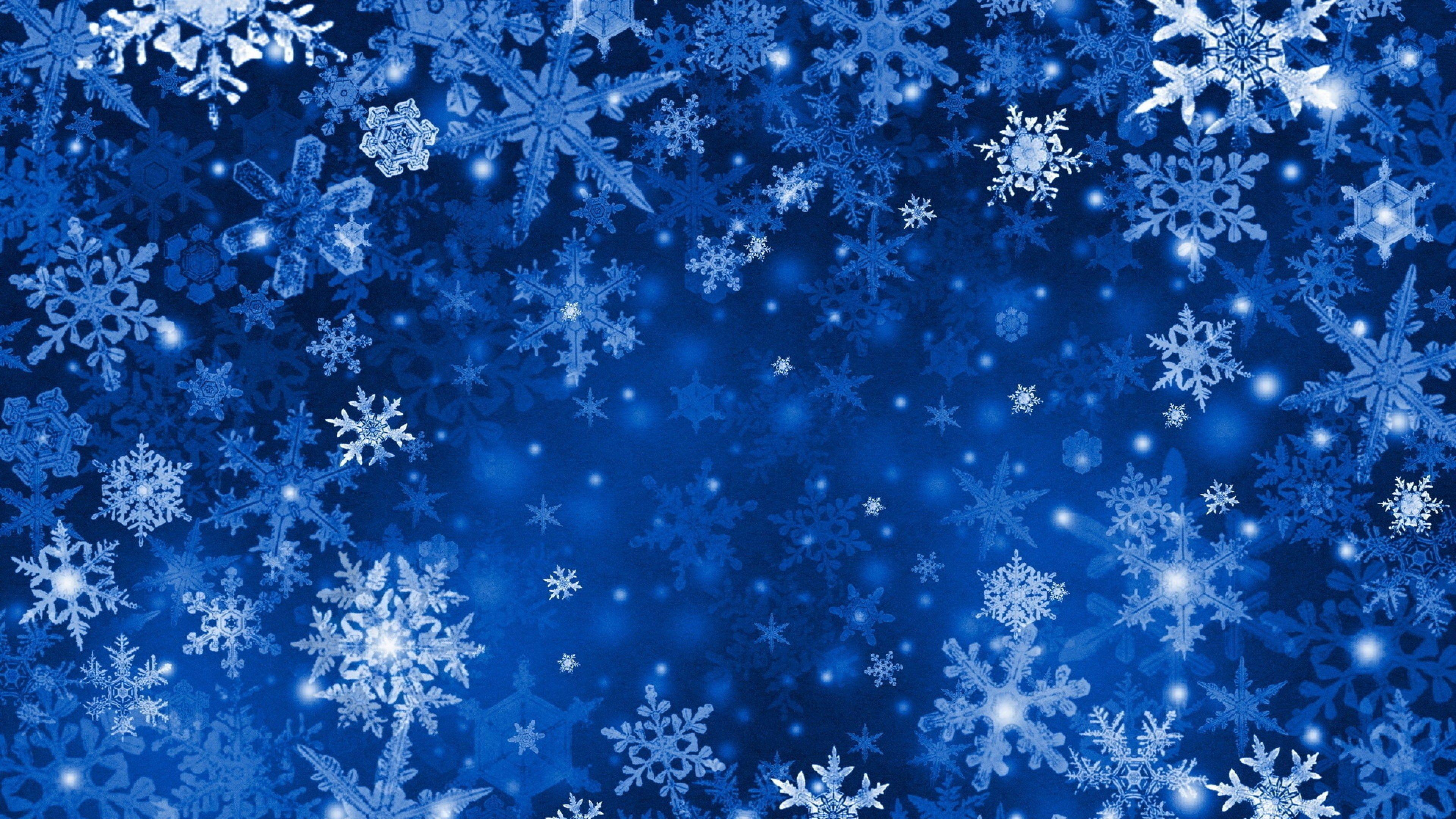 3840x2160 winter background wallpaper HD. Snowflake wallpaper, Christmas snowflakes wallpaper, Winter wallpaper
