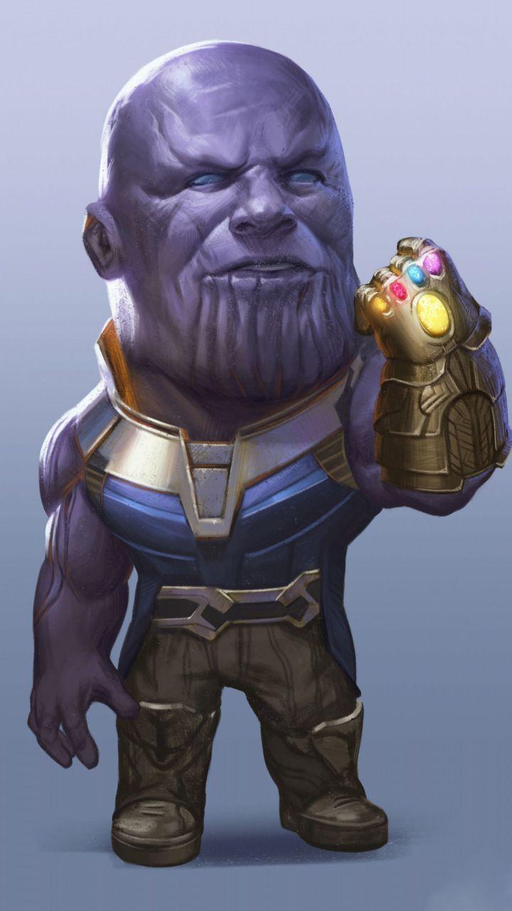 720x1280 Captain america, thanos, iron man, avengers: infinity war, artwork