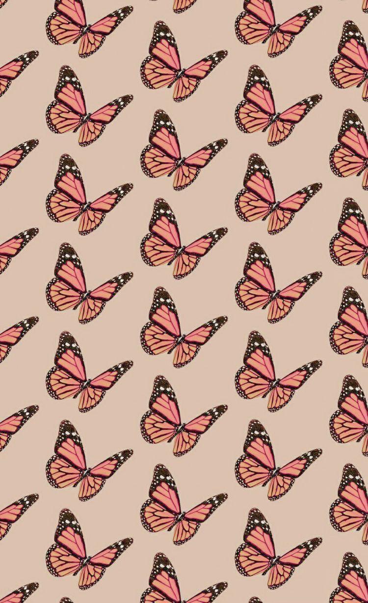750x1229 Wallpaper. Butterfly wallpaper iphone, Aesthetic iphone wallpaper, iPad mini wallpaper