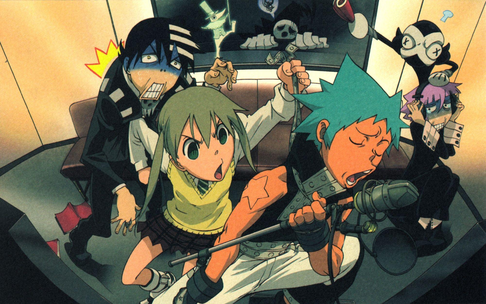 2000x1251 black star chrona death the kid excalibur maka albarn ragnarok shinigami soul eater. konachan.net.com Anime Wallpaper