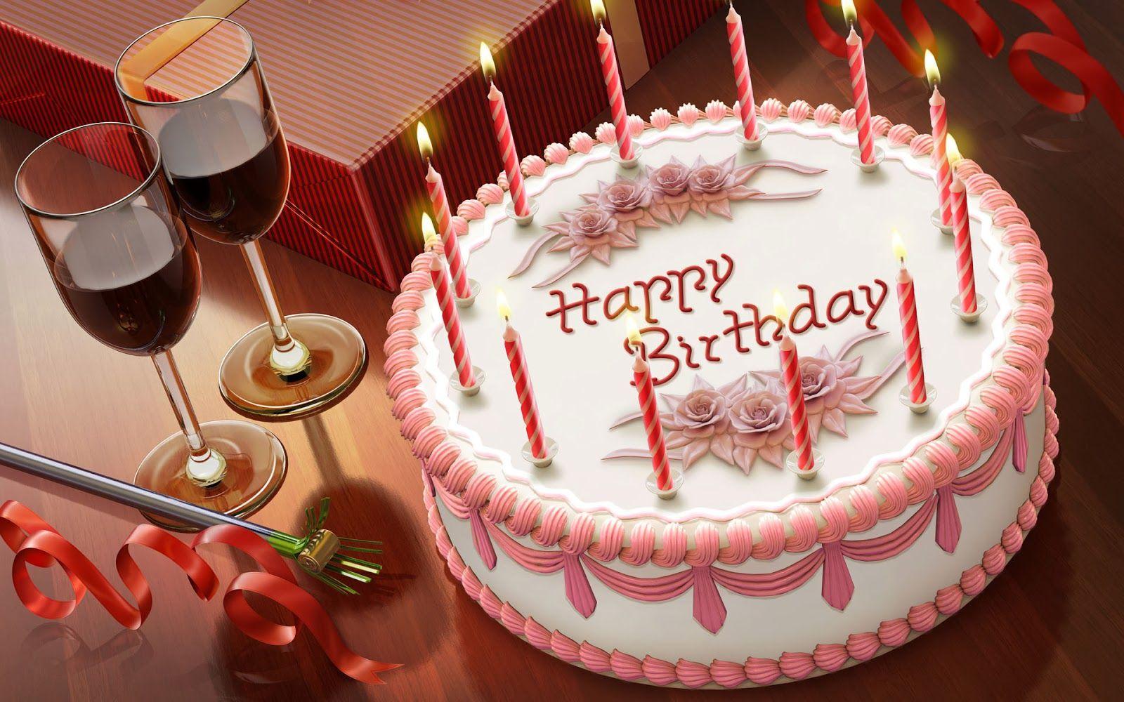 1600x1000 beautiful desktop wallpaper 2014: Happy birthday cake wallpaper