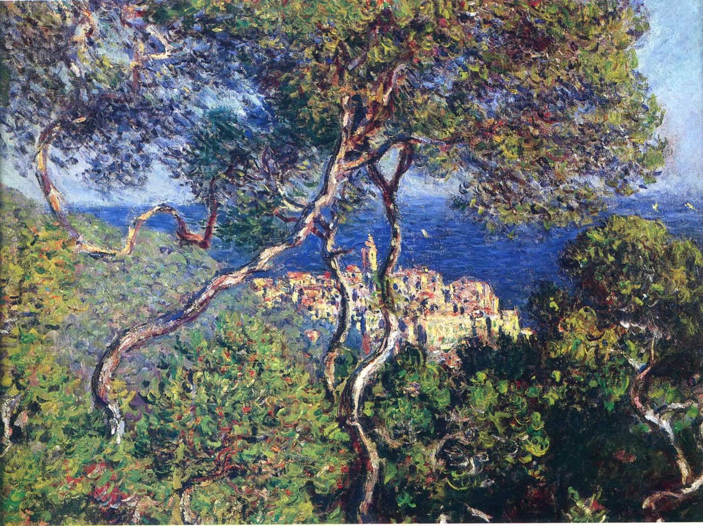 1443x1080 Bordighera Monet Wallpaper Image