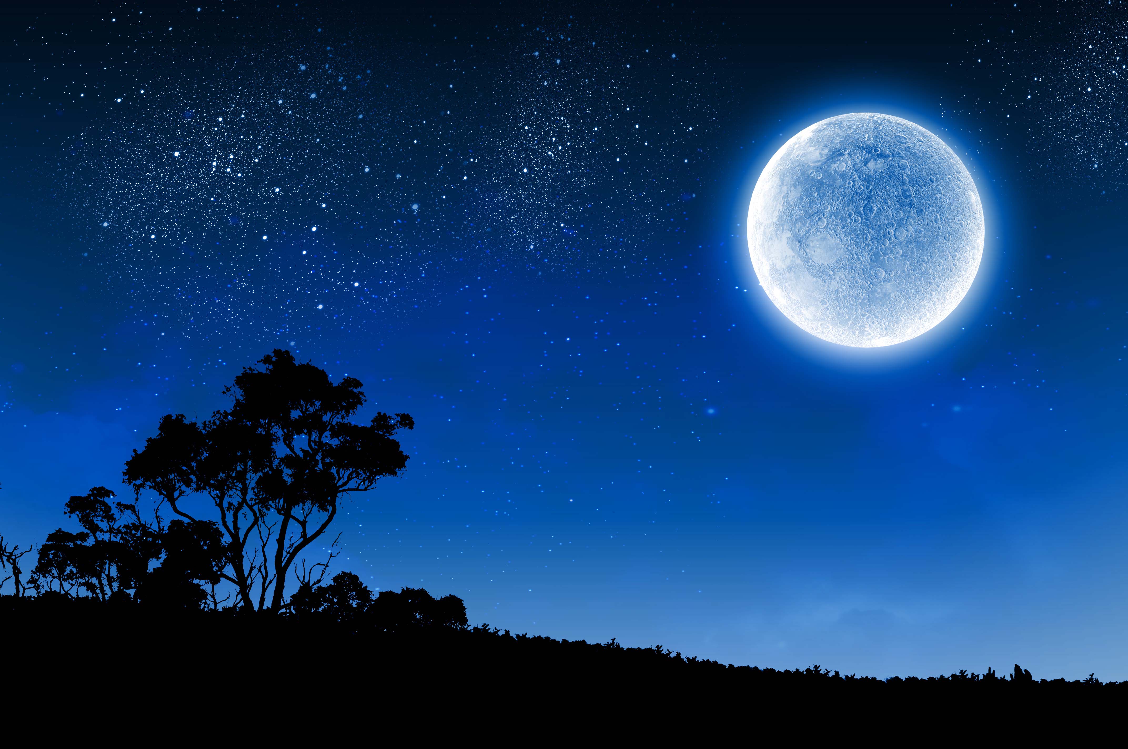 4288x2848 Desktop full moon photo wallpaper