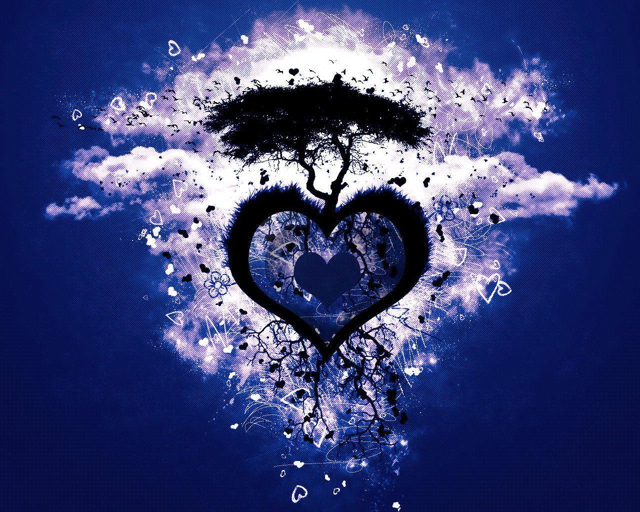 1280x1024 The tree on the heart wallpaper and image, picture, photo