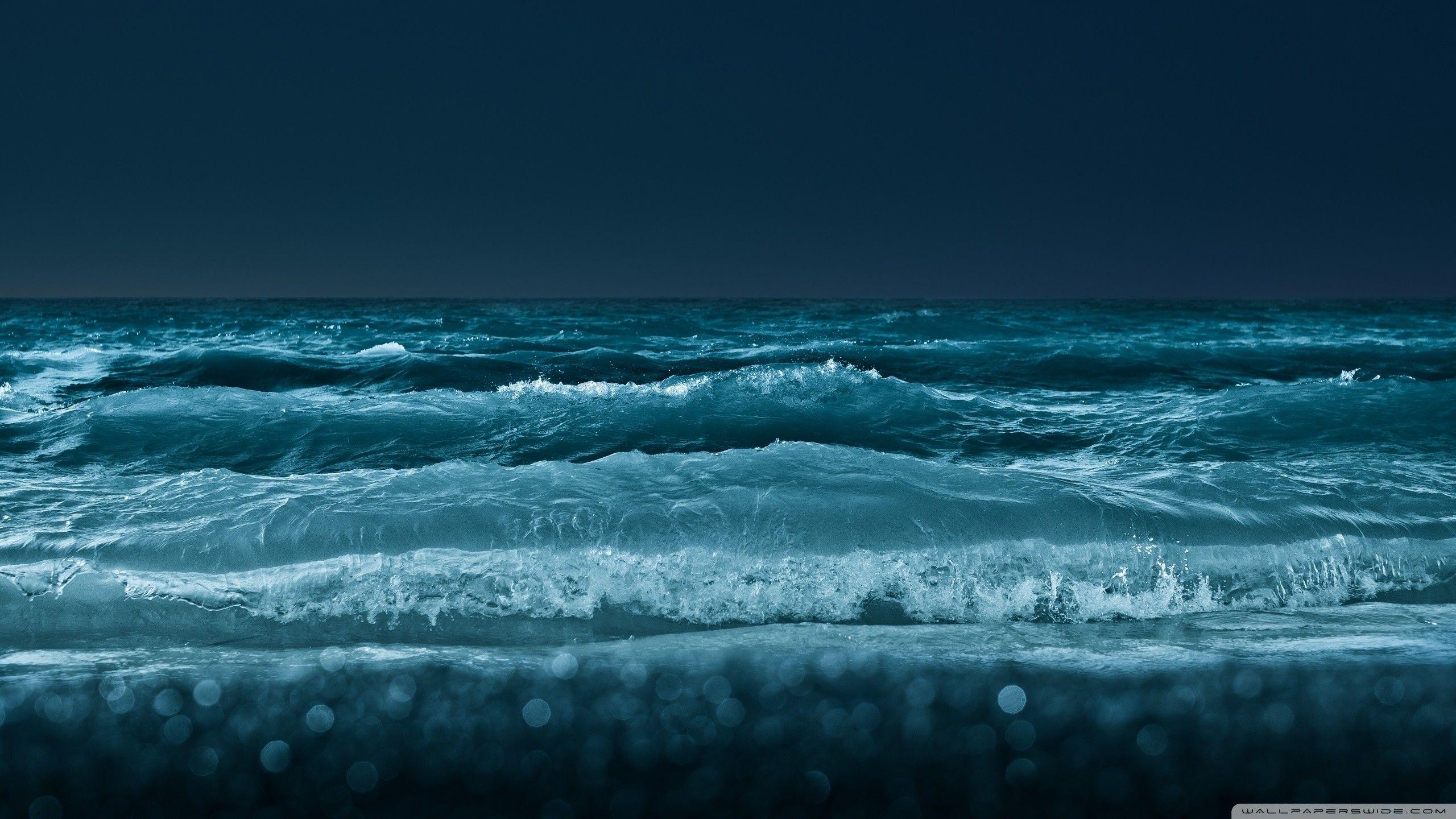 2560x1440 Standard Data Src New Beach At Night Wallpaper Windows Desktop Wallpaper Ocean HD Wallpaper