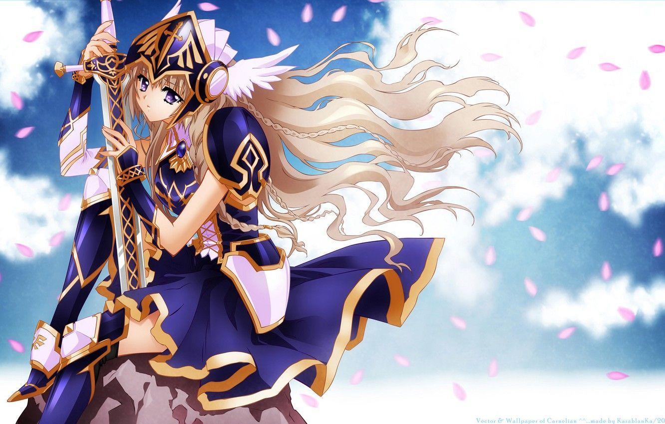 1332x850 Wallpaper girl, sword, Valkyrie image for desktop, section арт