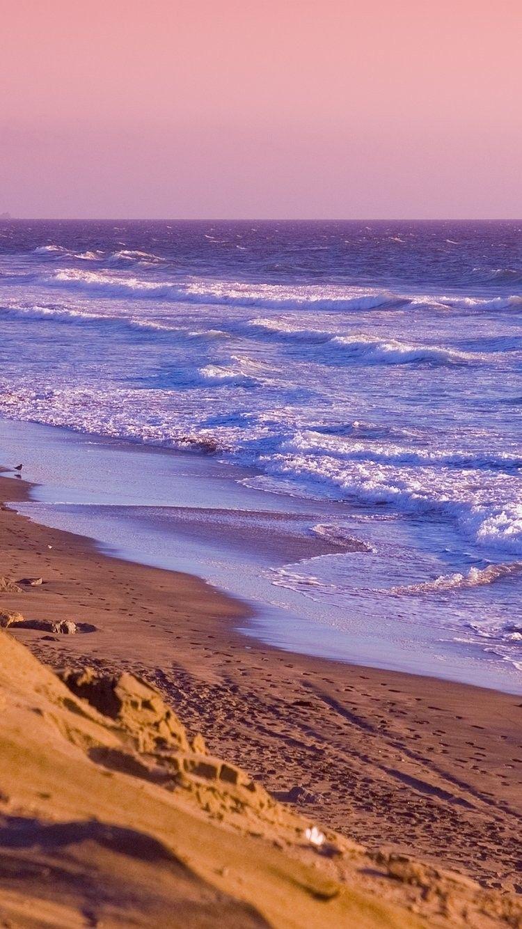 750x1334 Beach wallpaper, California sunset .es