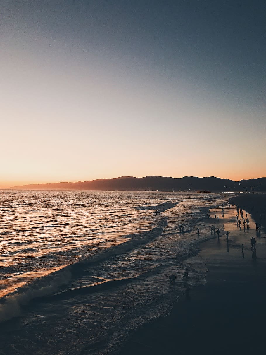 910x1213 United States, Santa Monica, Sunset, Beach, California, Monica Beach iPhone