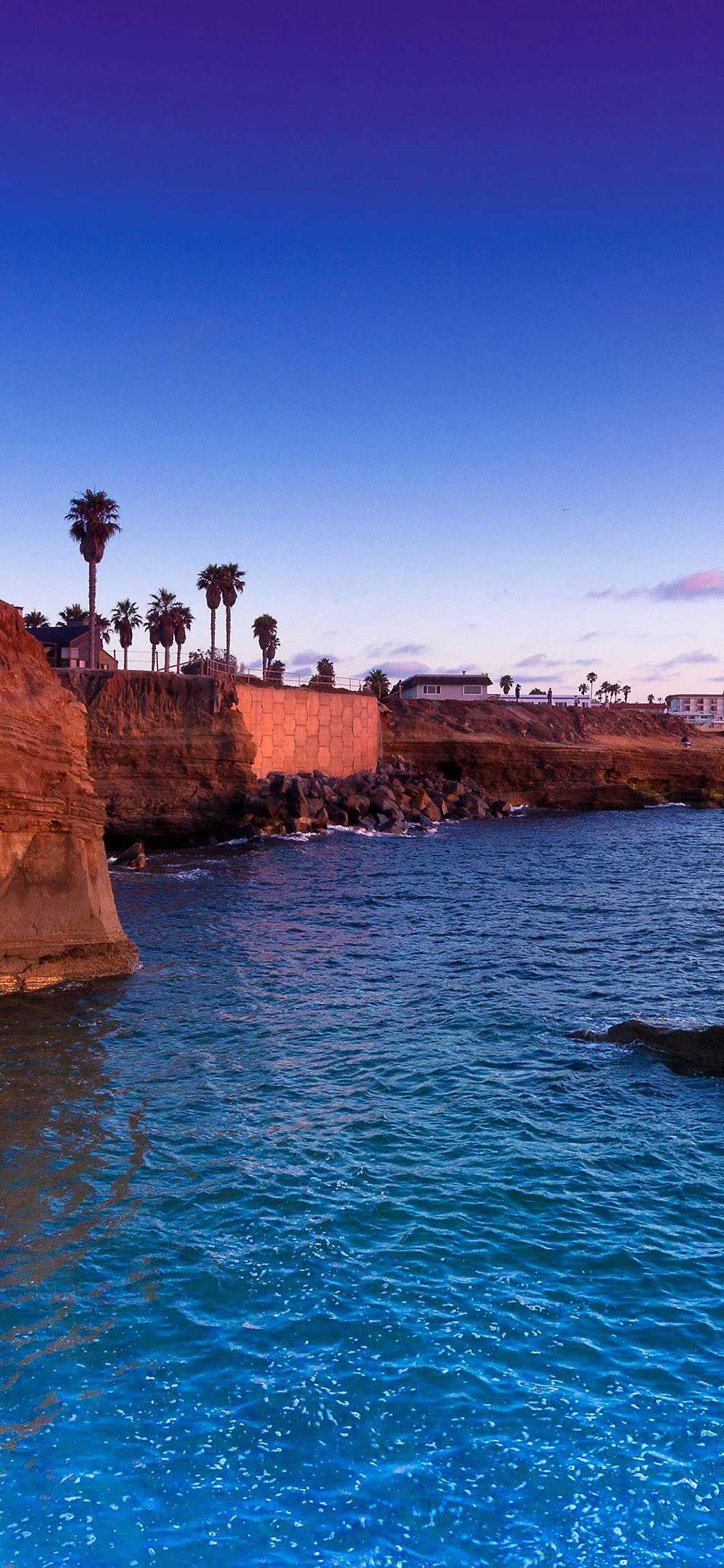 998x2160 iPhone Wallpaper Sunset Cliffs Pacific Ocean San Diego K Ultra HD Desktop Wallpaper HD. Beach sunset wallpaper, Beach wallpaper iphone, Best nature wallpaper